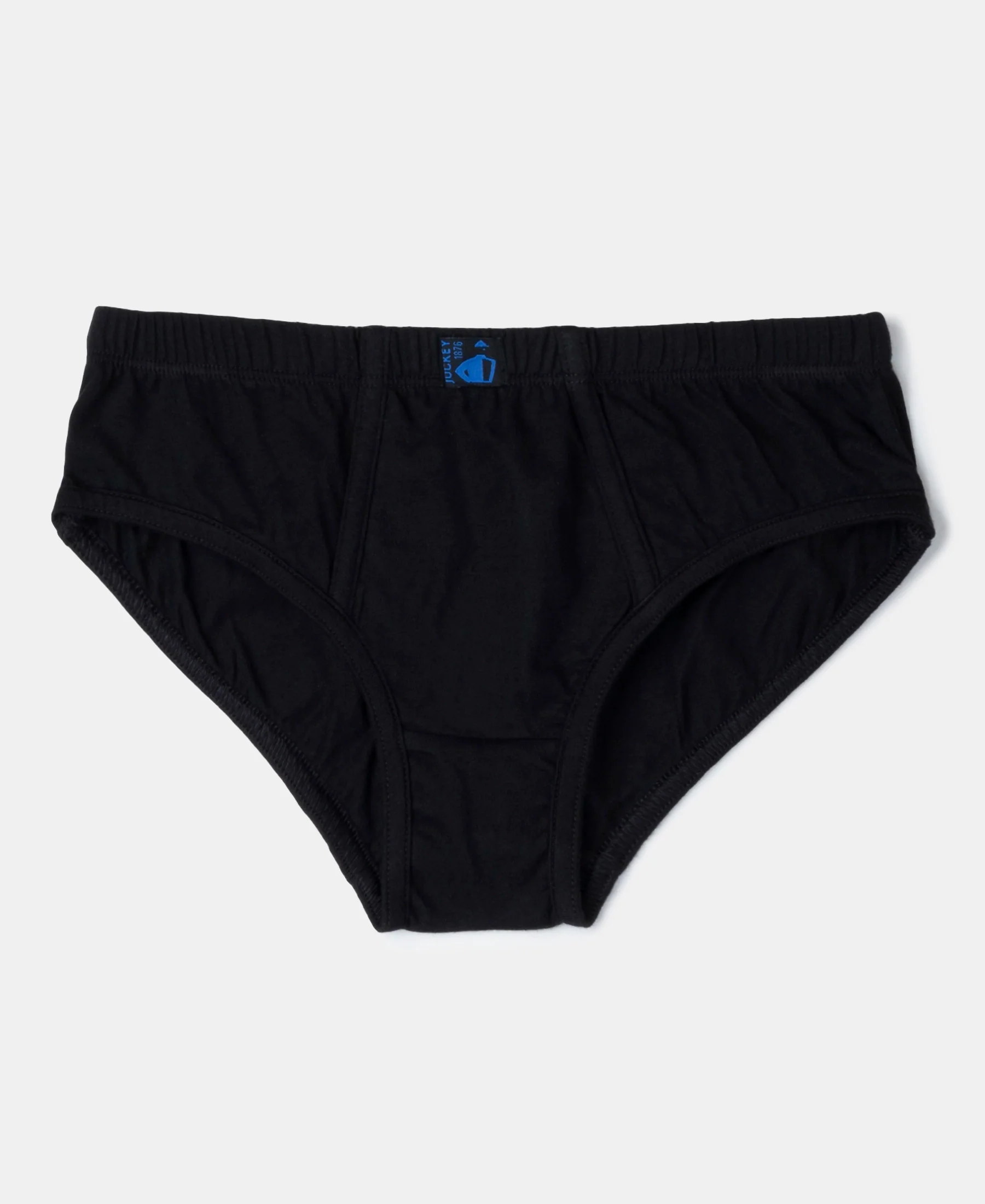 Super Combed Cotton Solid Brief with Ultrasoft Waistband - Chilli Pepper, Black & Ocean Depth (Pack of 3) - Image 2