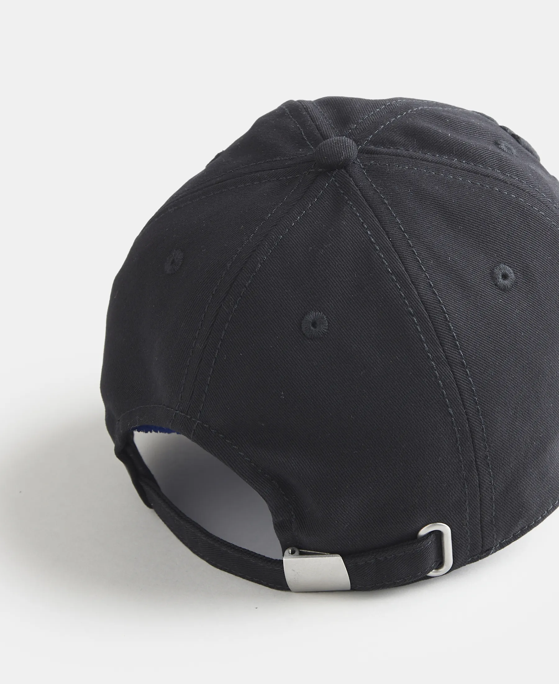 Super Combed Cotton Solid Cap with Adjustable Back Closure - Black - Image 3