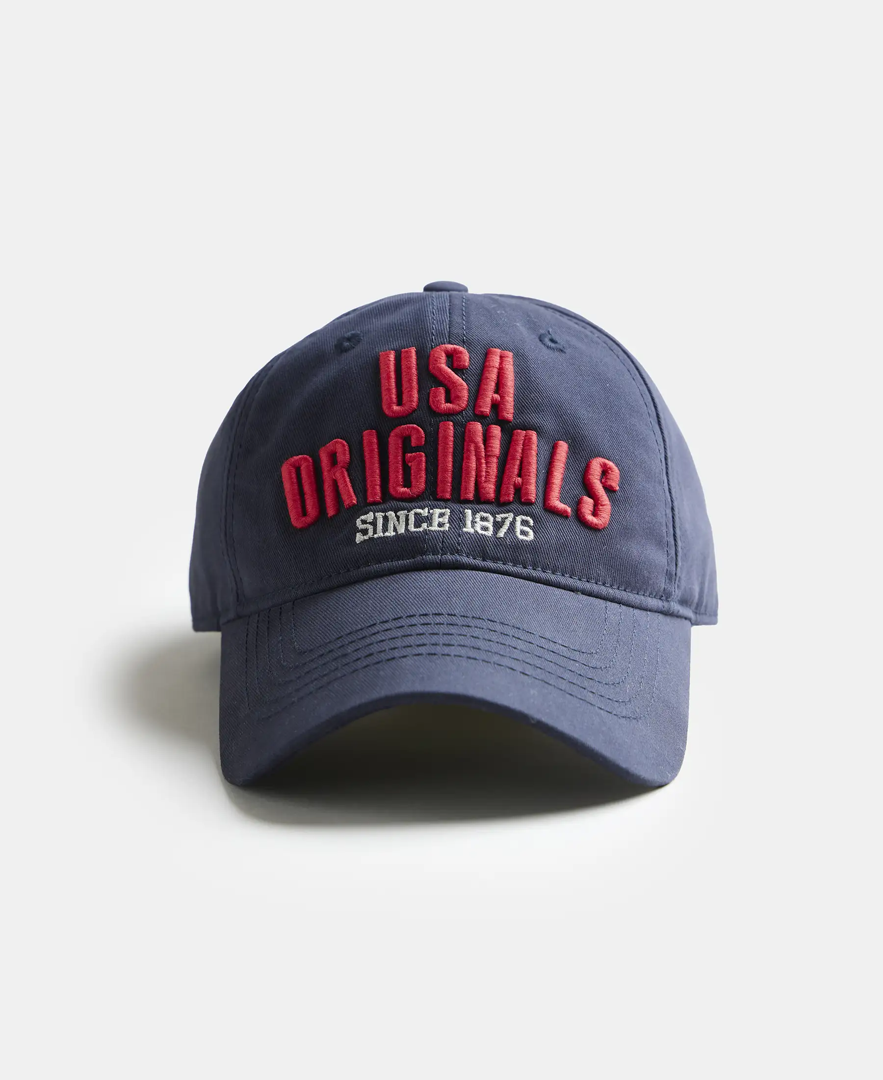 Super Combed Cotton Solid Cap with Adjustable Back Closure - Navy