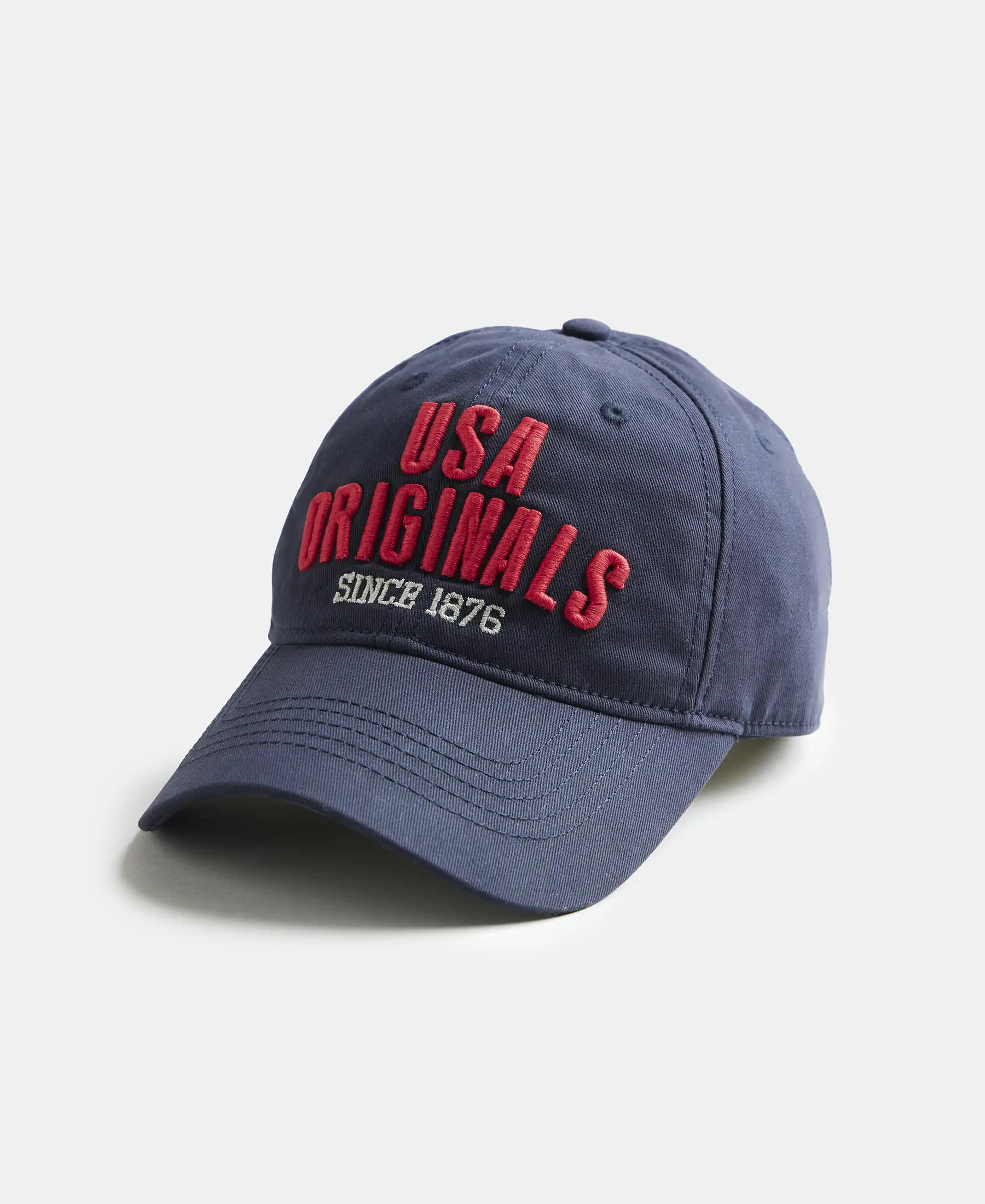 Super Combed Cotton Solid Cap with Adjustable Back Closure - Navy - Image 2