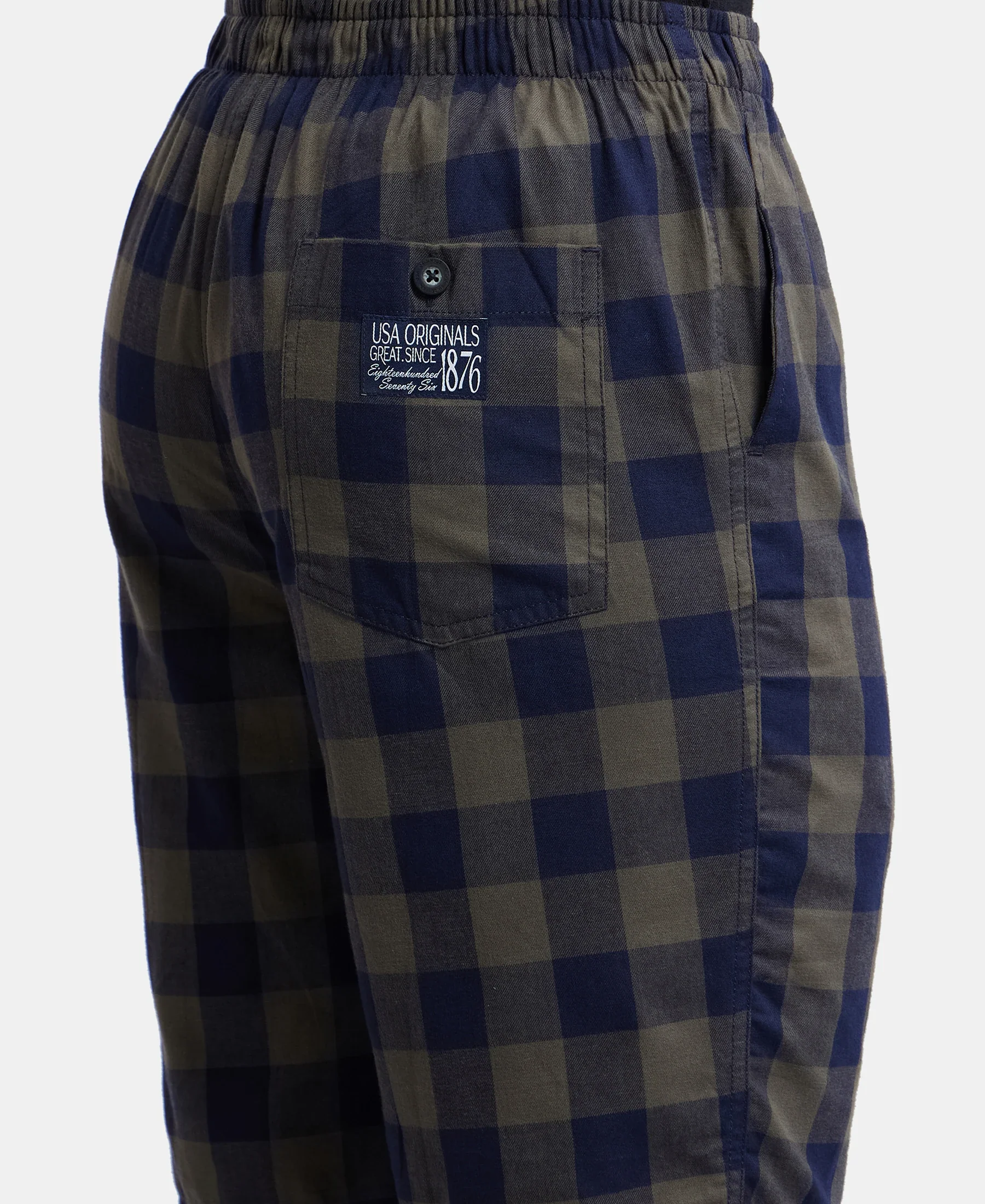 Super Combed Mercerized Cotton Woven Fabric Bermuda with Side Pockets - Navy & Deep Olive - Image 7
