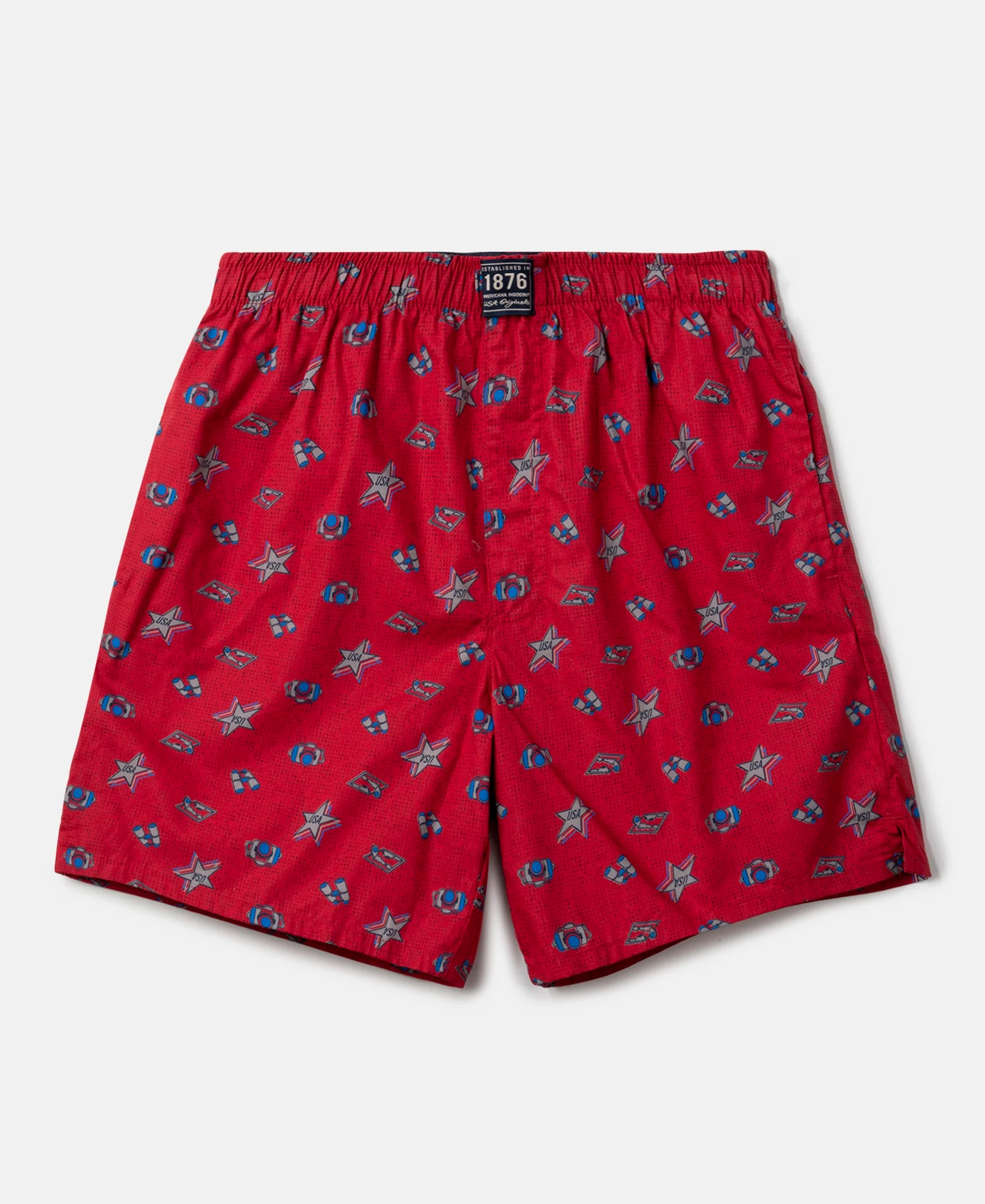 Super Combed Mercerized Cotton Woven Fabric Printed Boxer Shorts - Chili Pepper & Nomad (Pack of 2) - Image 4