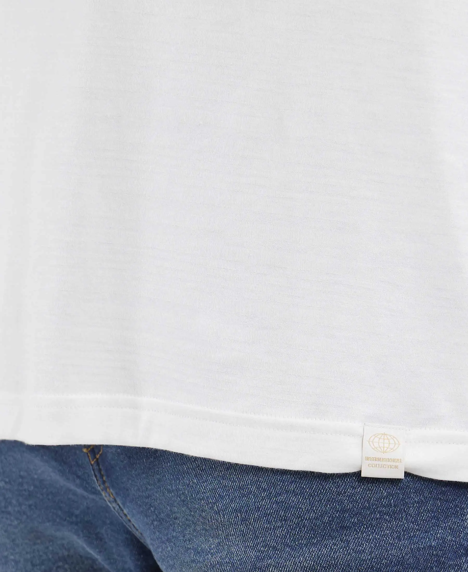 Super Combed Supima Cotton Solid Round Neck Full Sleeve T-Shirt - White - Image 7