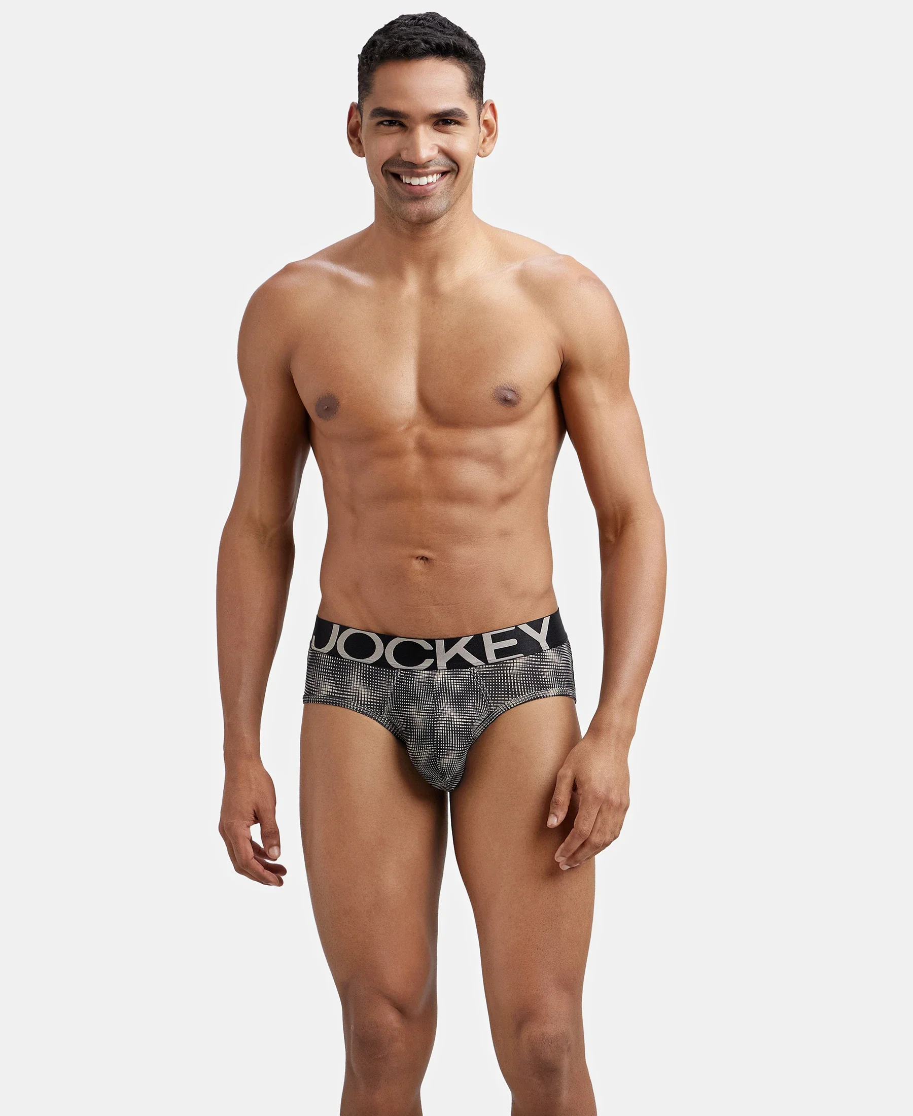 Tactel Microfiber Elastane Stretch Printed Brief with Moisture Move Properties - String Base Prints - Image 5