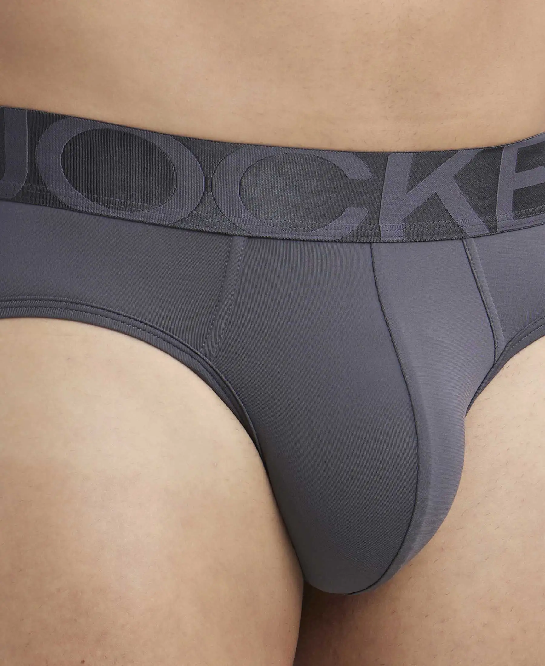 Tactel Microfiber Elastane Stretch Solid Brief with Moisture Move Properties - Ebony - Image 6