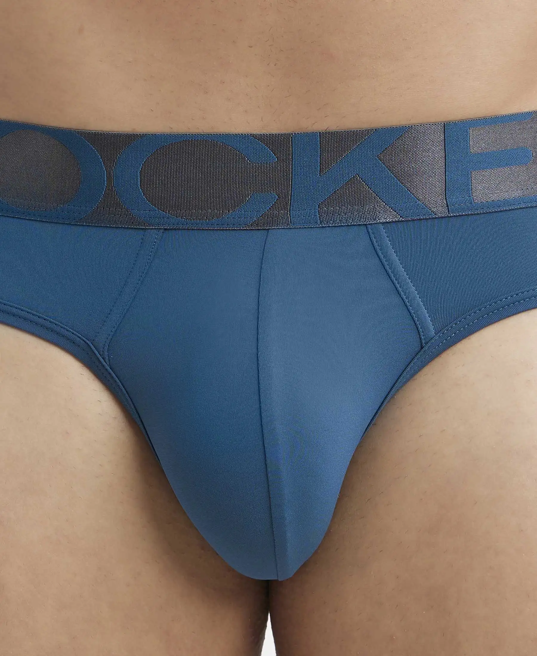 Tactel Microfiber Elastane Stretch Solid Brief with Moisture Move Properties - Legion Blue - Image 6