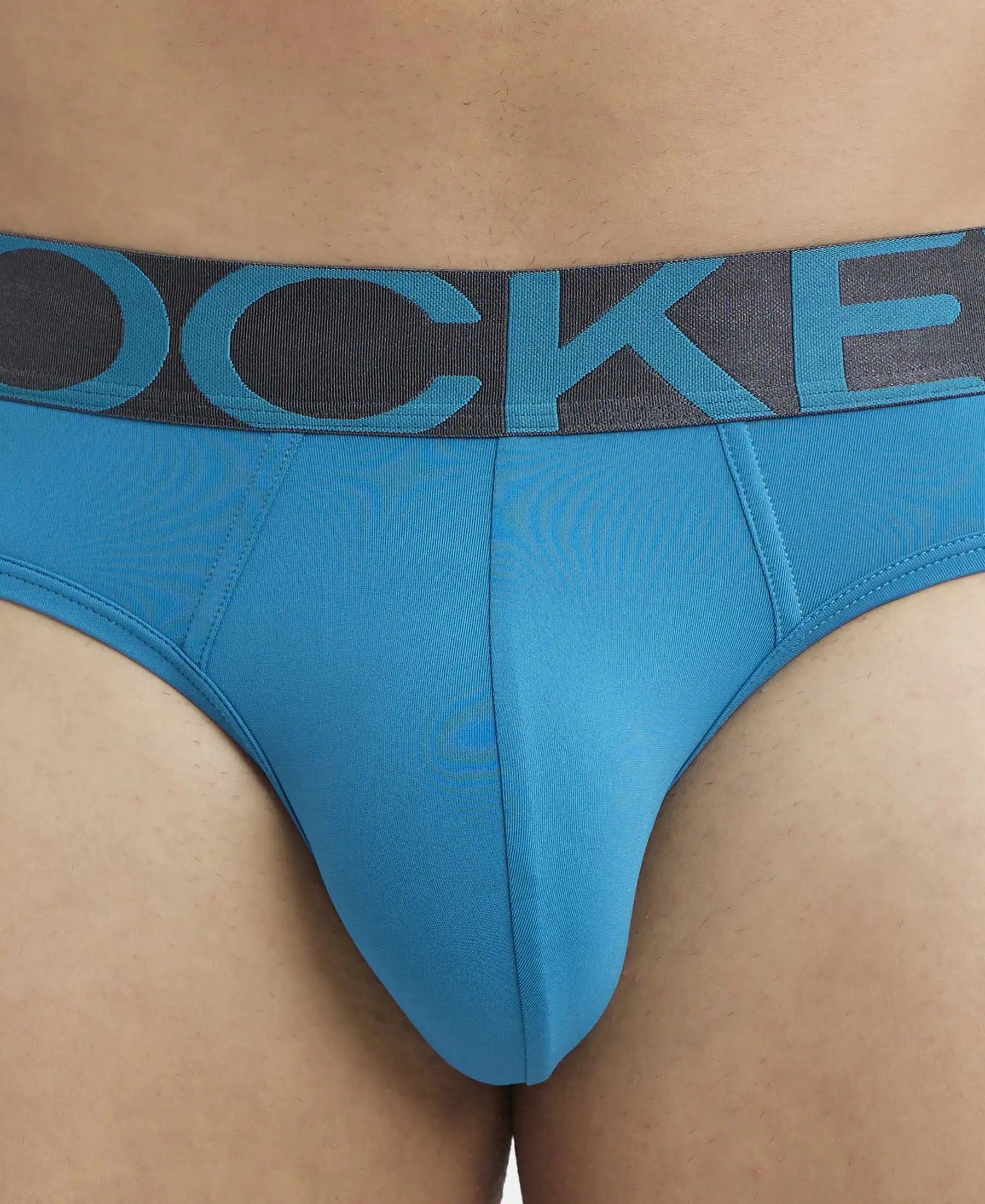 Tactel Microfiber Elastane Stretch Solid Brief with Moisture Move Properties - Ocean Depth - Image 6