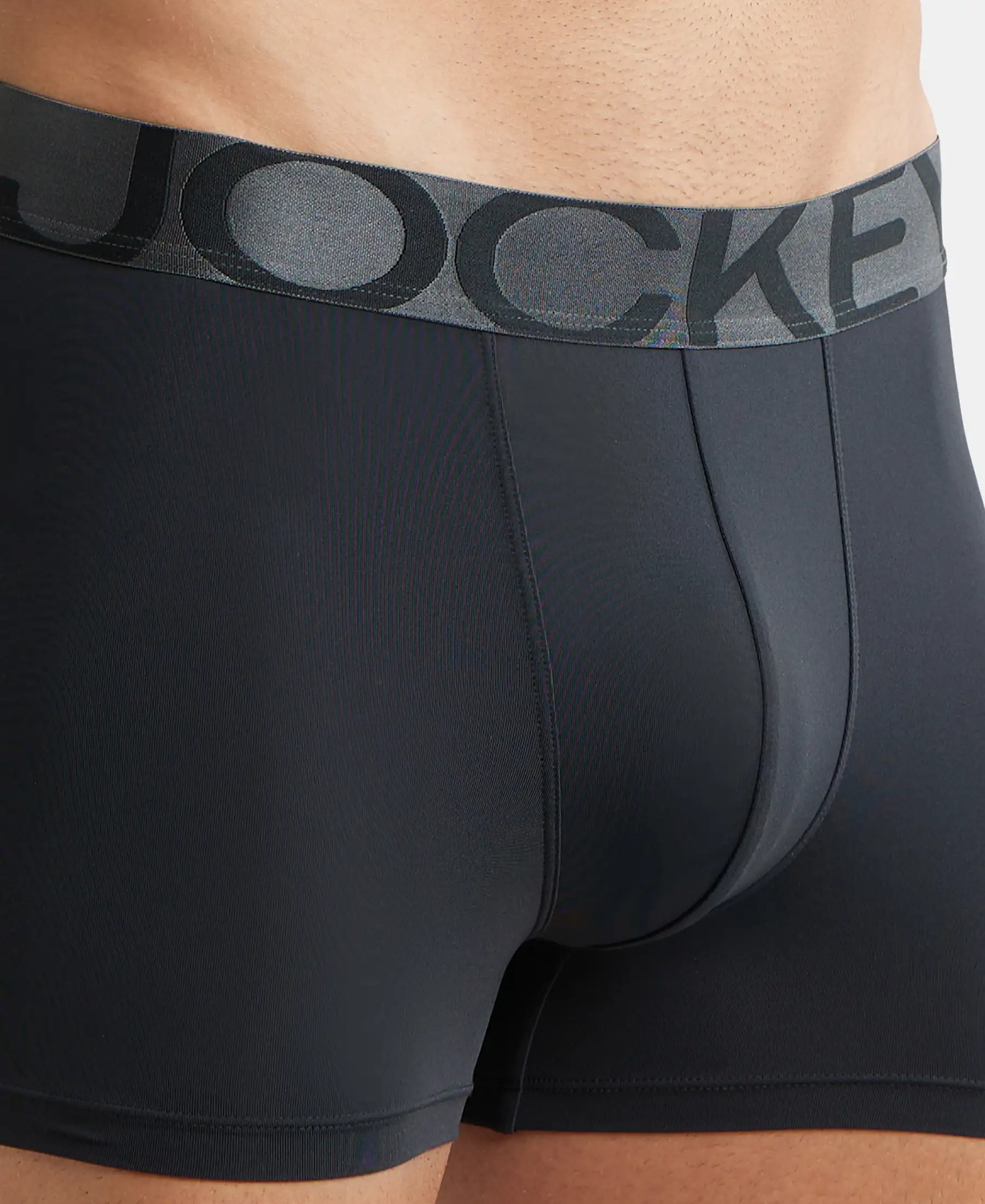 Tactel Microfiber Elastane Stretch Solid Trunk with Moisture Move Properties - Black - Image 6