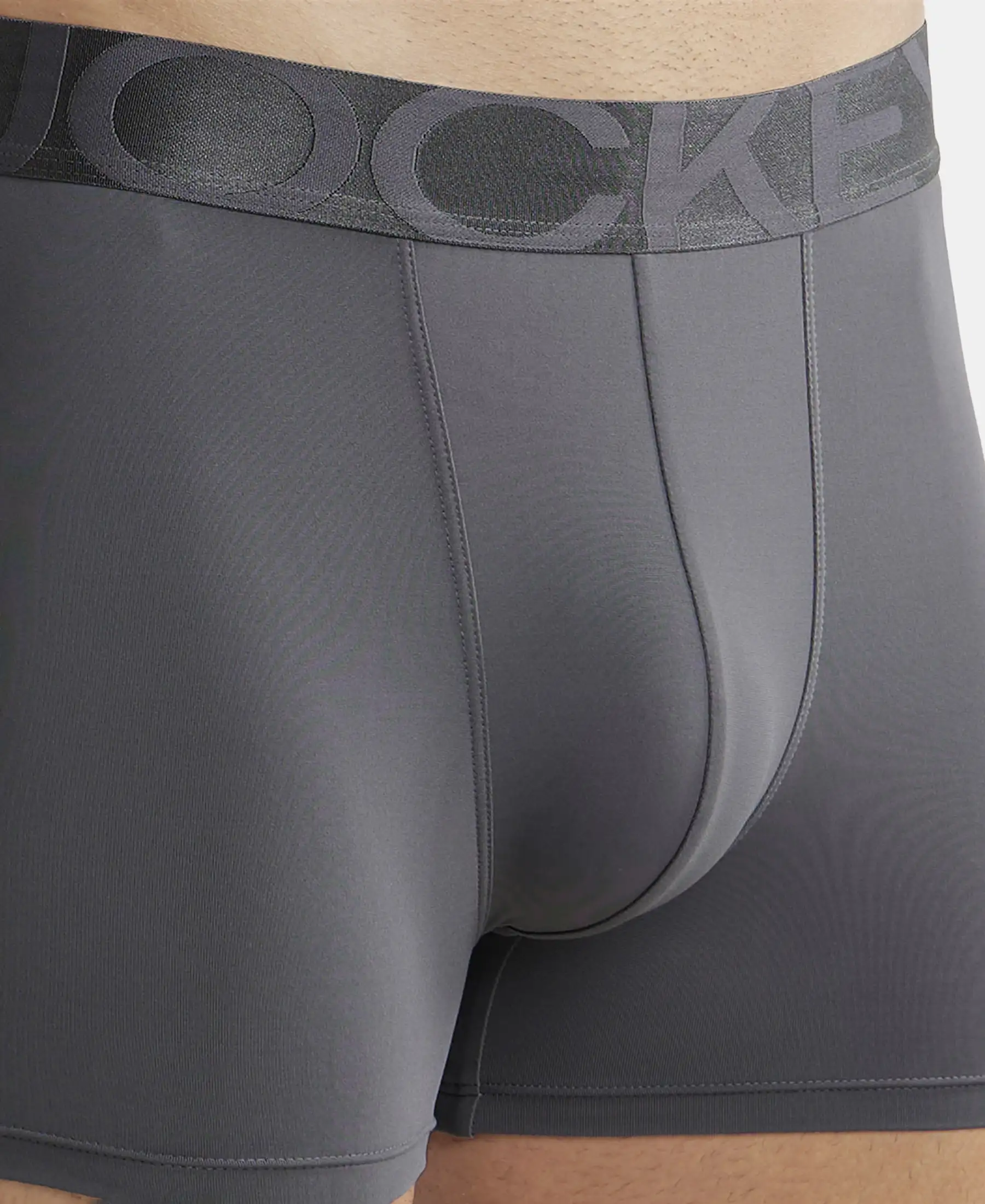 Tactel Microfiber Elastane Stretch Solid Trunk with Moisture Move Properties - Ebony - Image 6