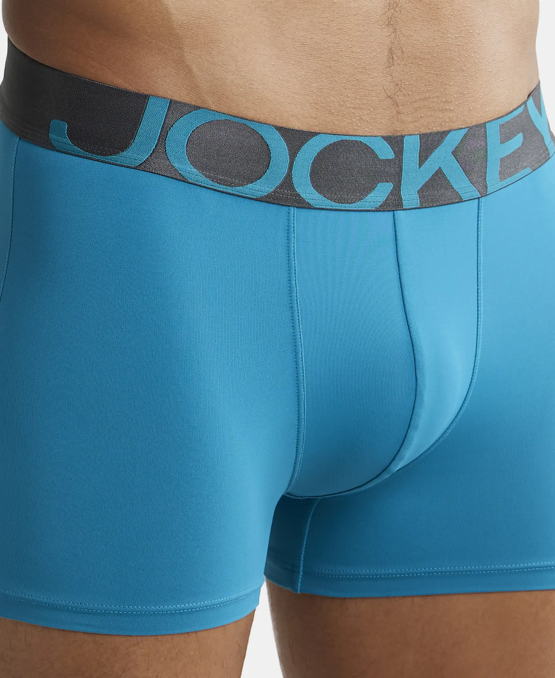 Tactel Microfiber Elastane Stretch Solid Trunk with Moisture Move Properties - Ocean Depth - Image 6