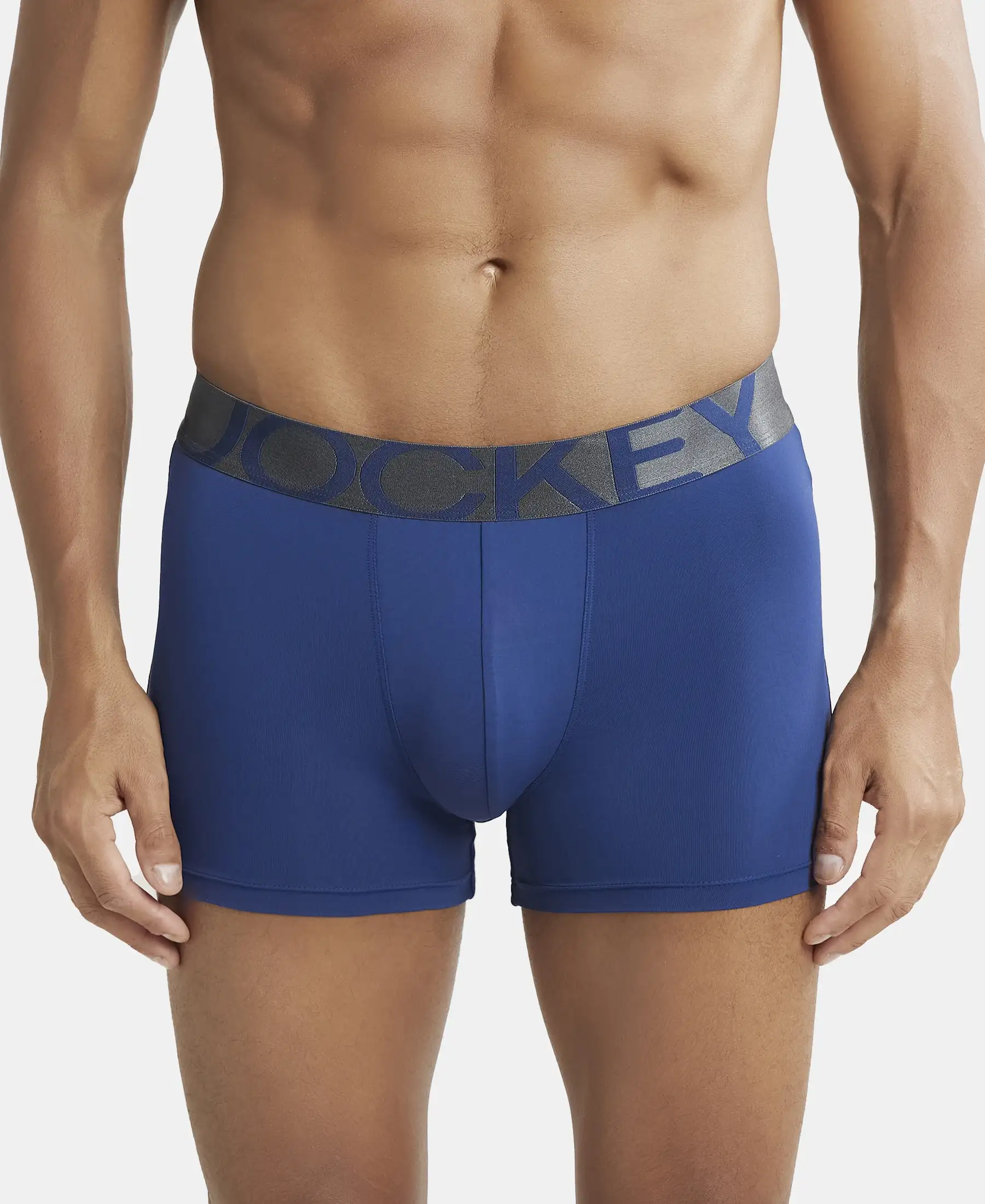 Tactel Microfiber Elastane Stretch Solid Trunk with Moisture Move Properties - Royal Blue