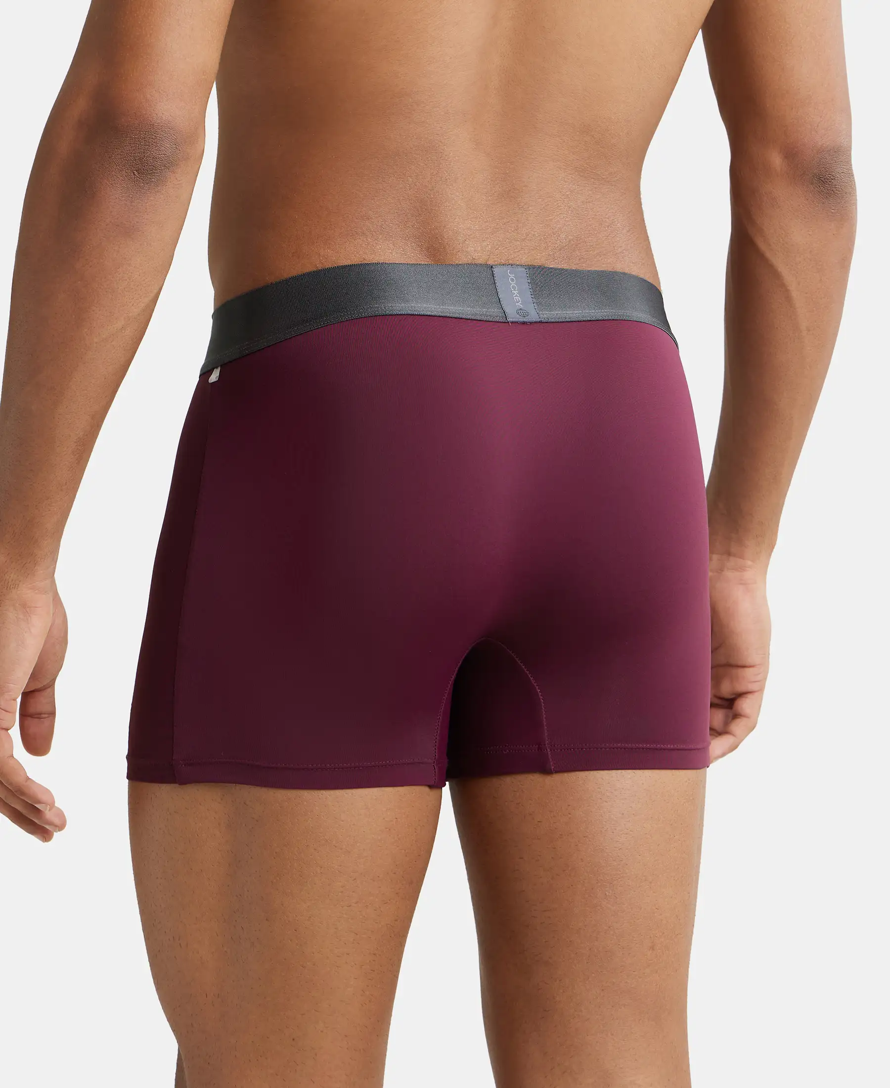 Tactel Microfiber Elastane Stretch Solid Trunk with Moisture Move Properties - Wine Tasting - Image 3