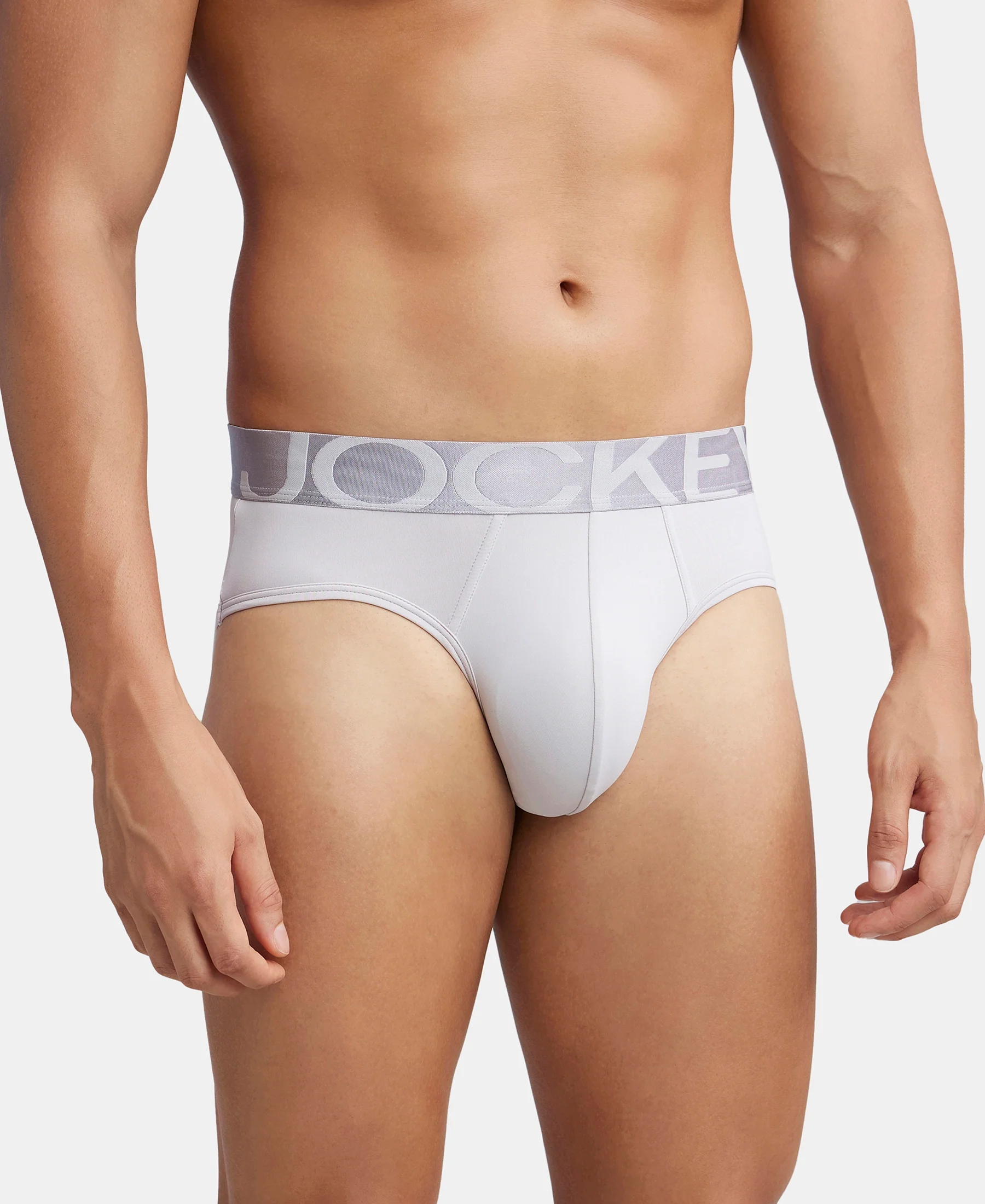 Tactel Microfiber Elastane Stretch Solid Brief with Moisture Move Properties - High Rise - Image 2
