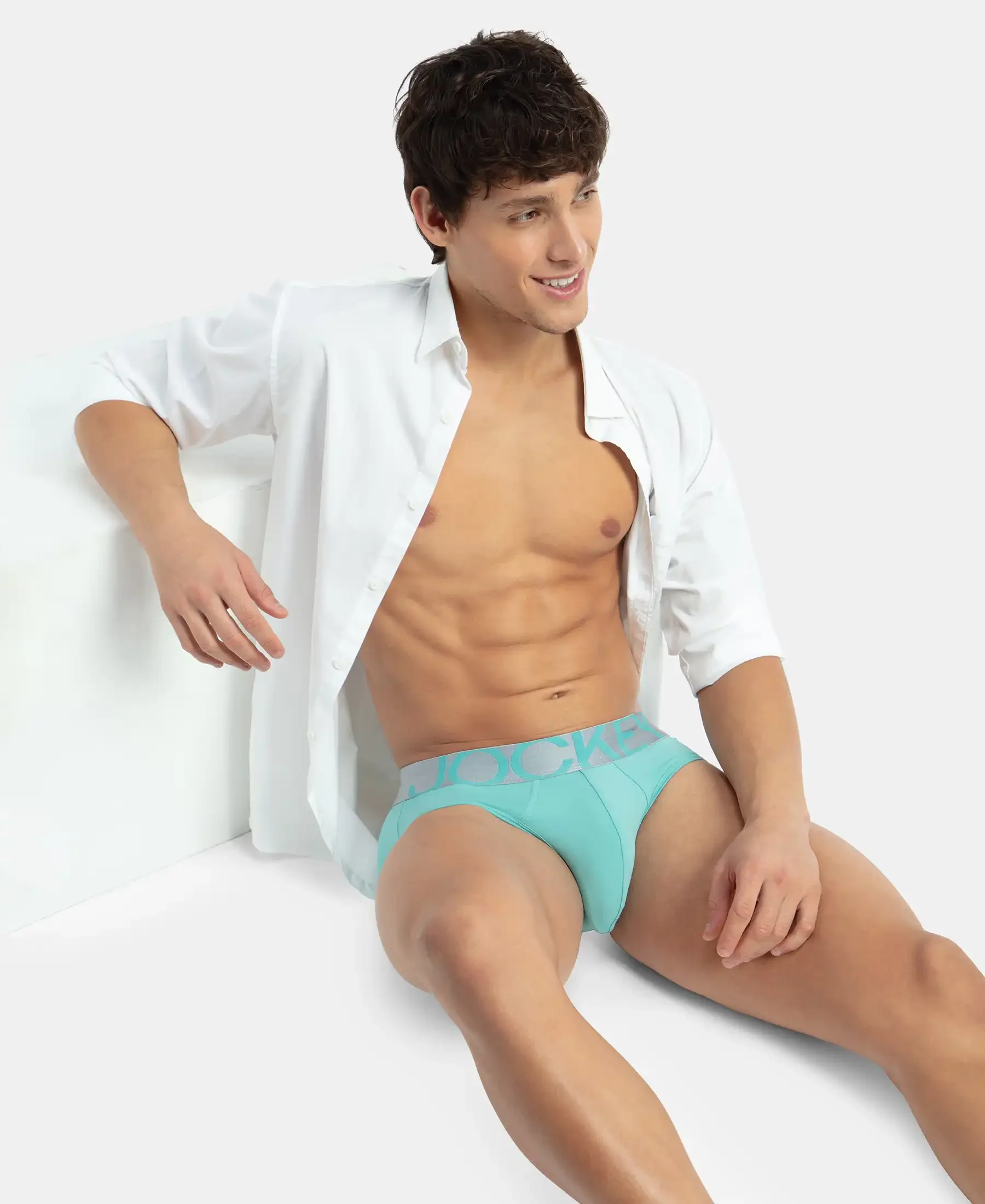 Tactel Microfiber Elastane Stretch Solid Brief with Moisture Move Properties - Meadow Brook - Image 5
