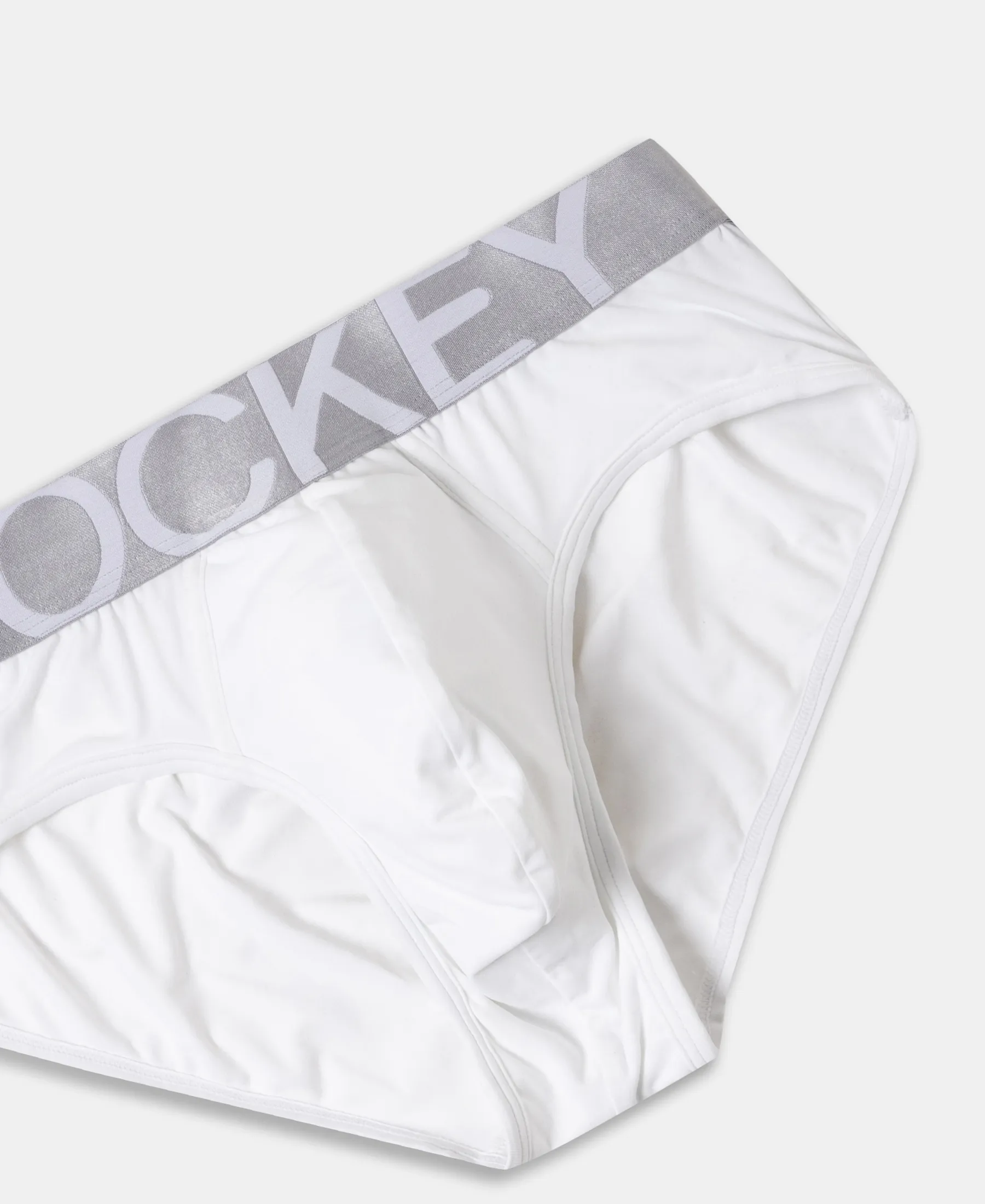 Tactel Microfiber Elastane Stretch Solid Brief with Moisture Move Properties - White - Image 8