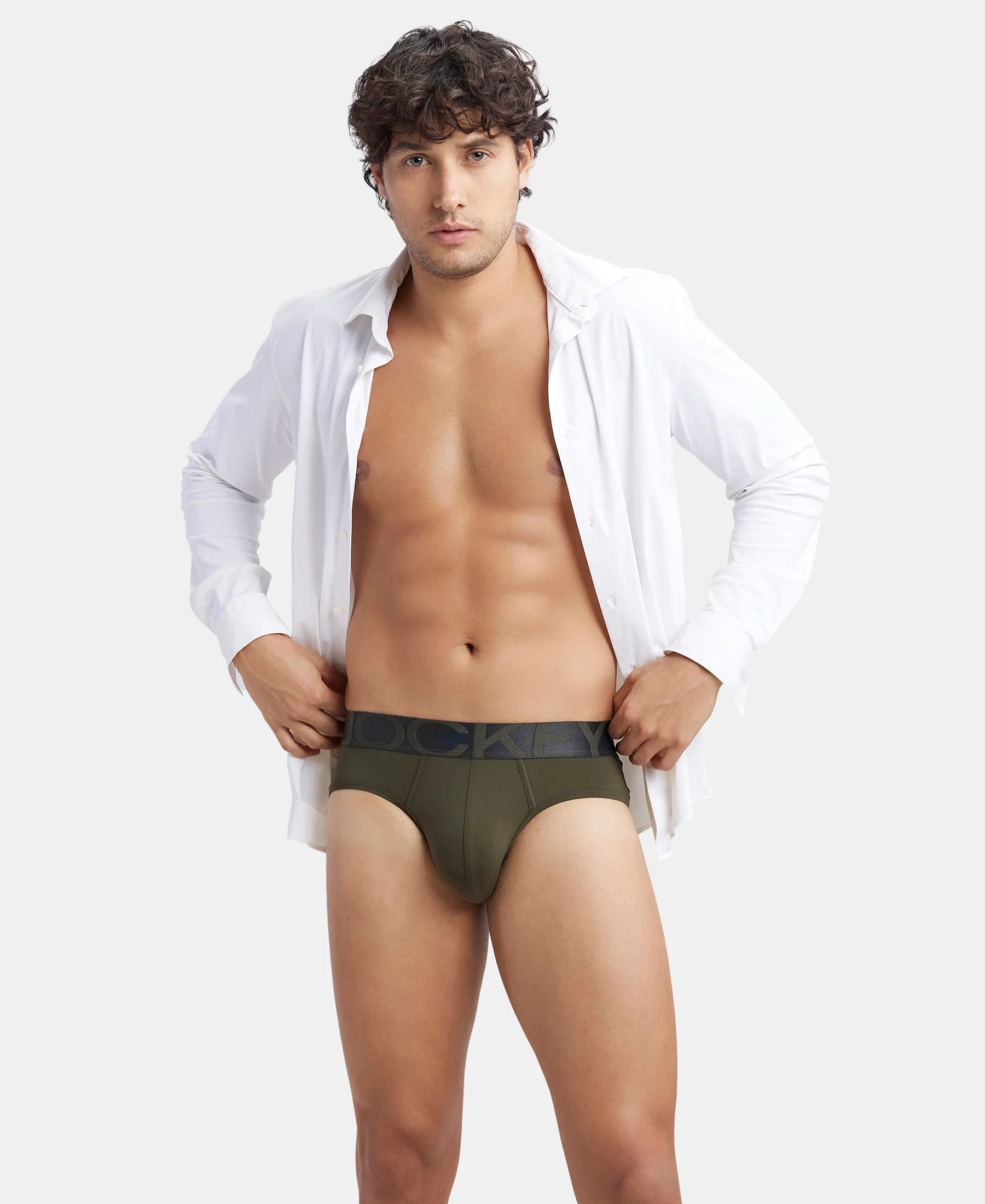 Tactel Microfiber Elastane Stretch Solid Brief with Moisture Move Properties - Wine Tasting & Forest Night (Pack of 2) - Image 11