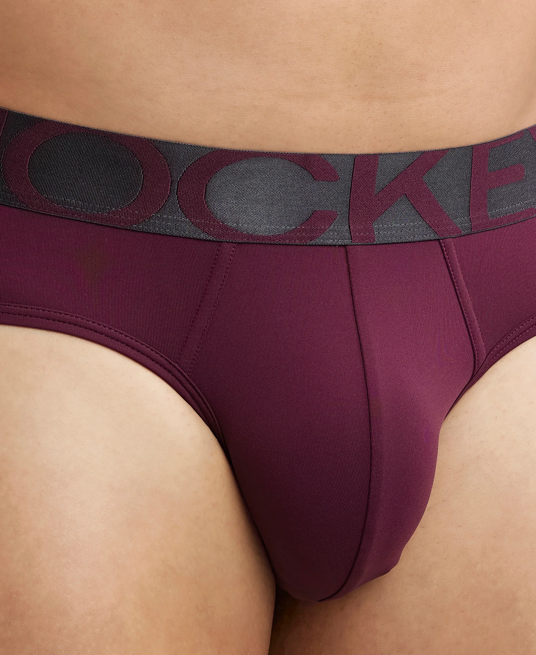 Tactel Microfiber Elastane Stretch Solid Brief with Moisture Move Properties - Wine Tasting & Forest Night (Pack of 2) - Image 14