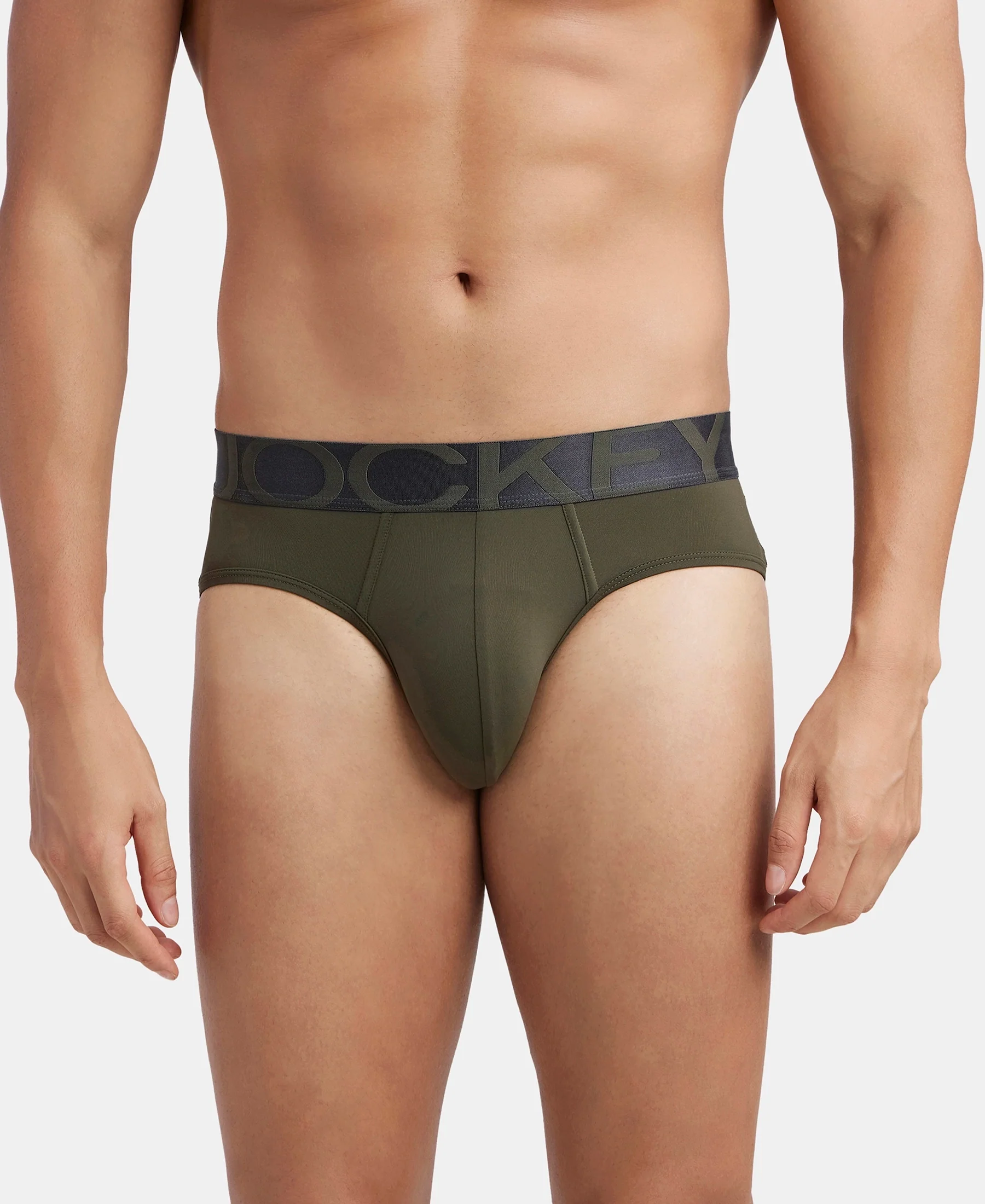 Tactel Microfiber Elastane Stretch Solid Brief with Moisture Move Properties - Wine Tasting & Forest Night (Pack of 2) - Image 2