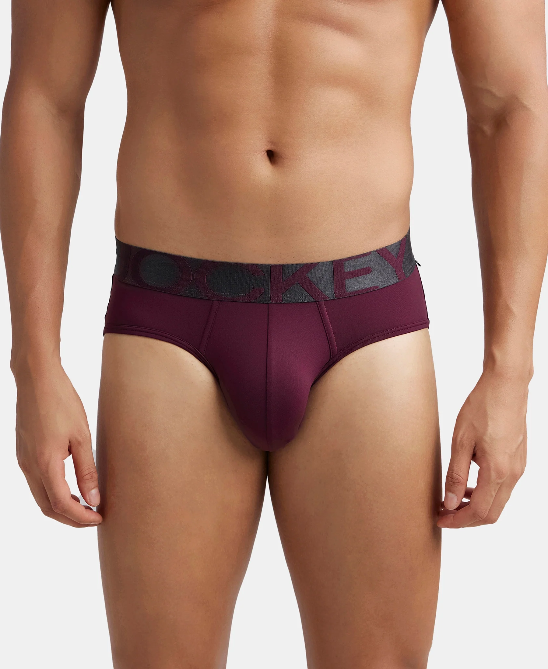Tactel Microfiber Elastane Stretch Solid Brief with Moisture Move Properties - Wine Tasting & Forest Night (Pack of 2) - Image 3