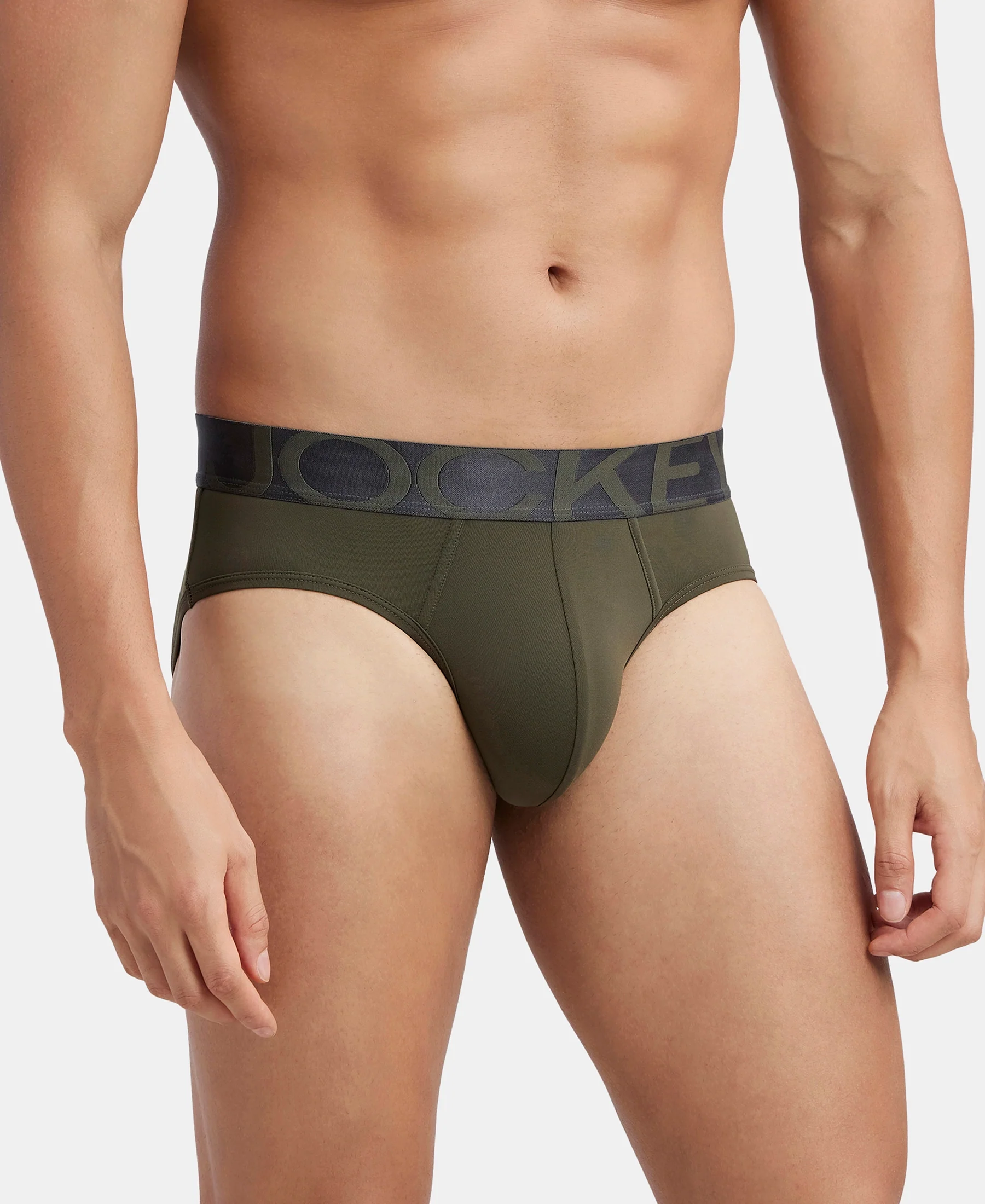 Tactel Microfiber Elastane Stretch Solid Brief with Moisture Move Properties - Wine Tasting & Forest Night (Pack of 2) - Image 4