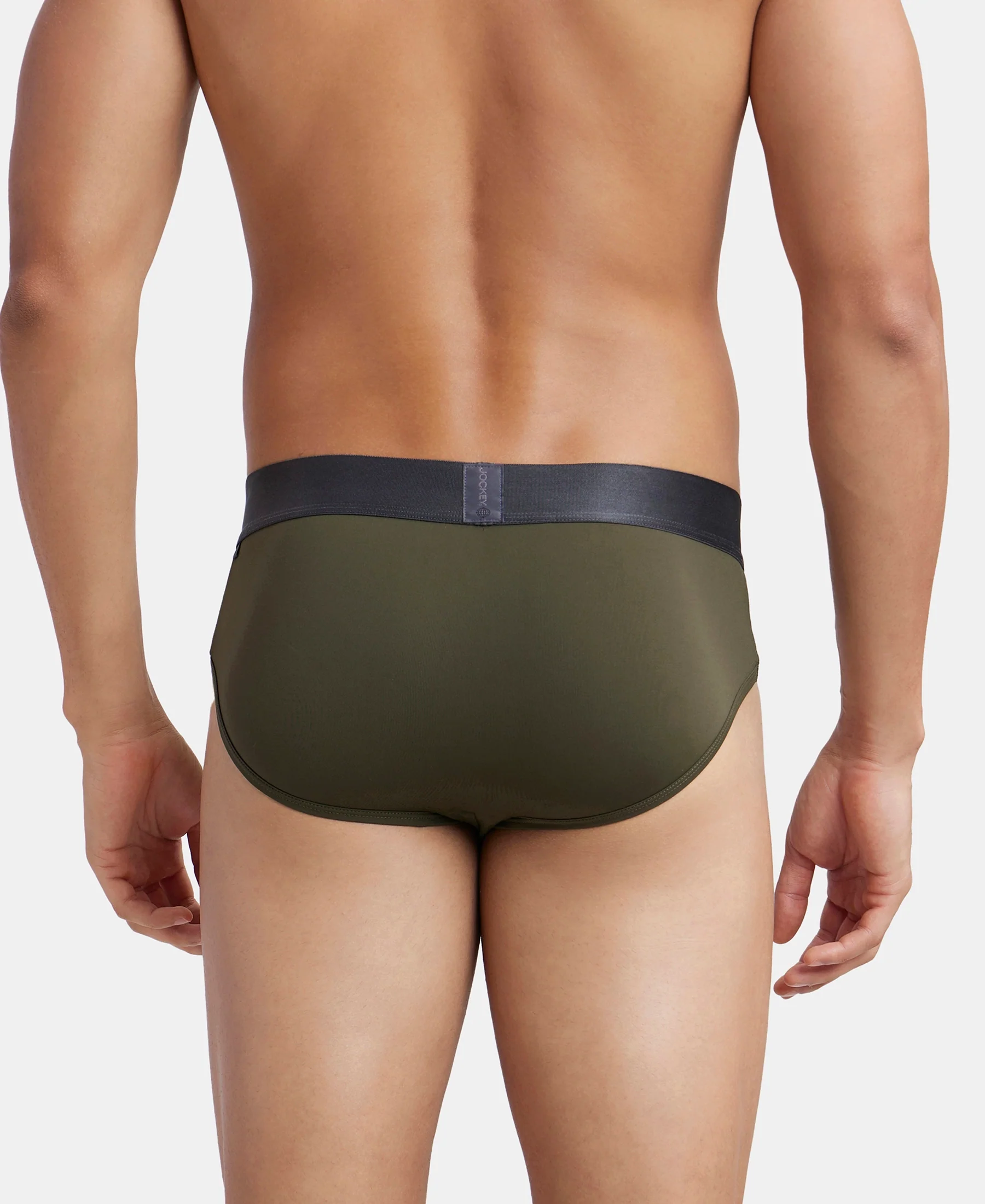 Tactel Microfiber Elastane Stretch Solid Brief with Moisture Move Properties - Wine Tasting & Forest Night (Pack of 2) - Image 7