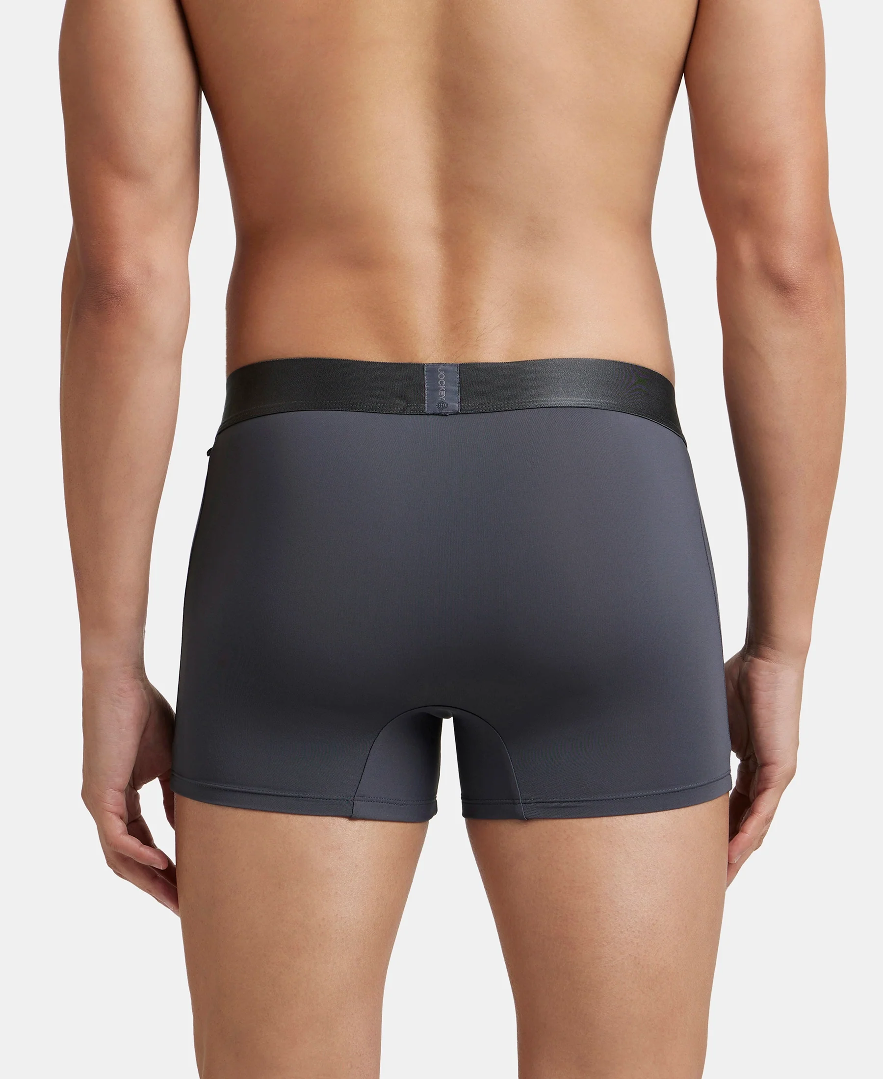 Tactel Microfiber Elastane Stretch Solid Trunk with Moisture Move Properties - Ebony & Navy (Pack of 2) - Image 7