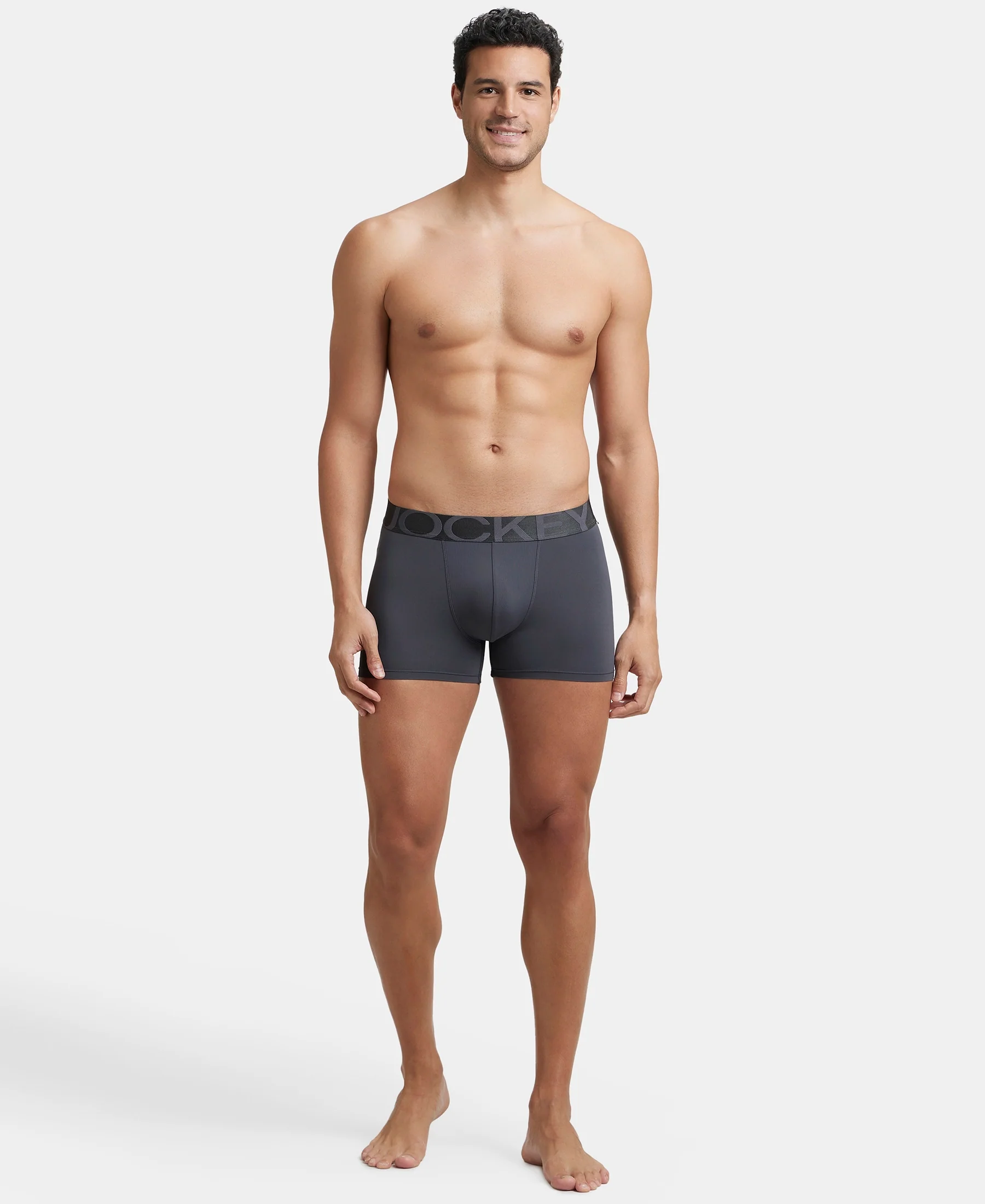 Tactel Microfiber Elastane Stretch Solid Trunk with Moisture Move Properties - Ebony & Navy (Pack of 2) - Image 9