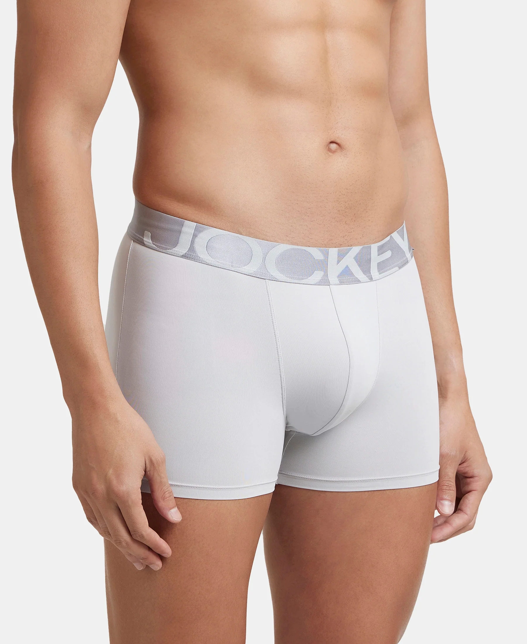 Tactel Microfiber Elastane Stretch Solid Trunk with Moisture Move Properties - High Rise - Image 2