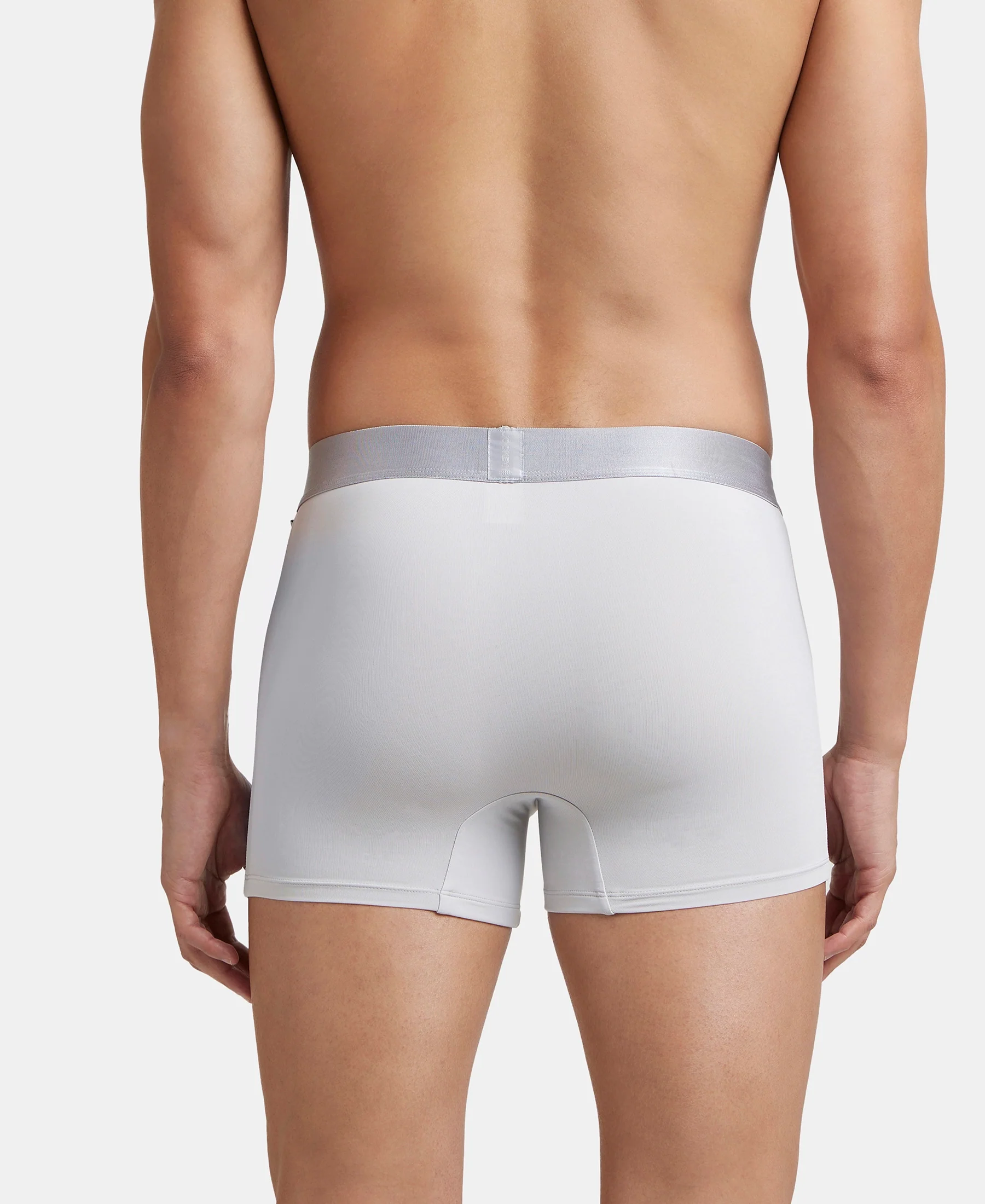 Tactel Microfiber Elastane Stretch Solid Trunk with Moisture Move Properties - High Rise - Image 3