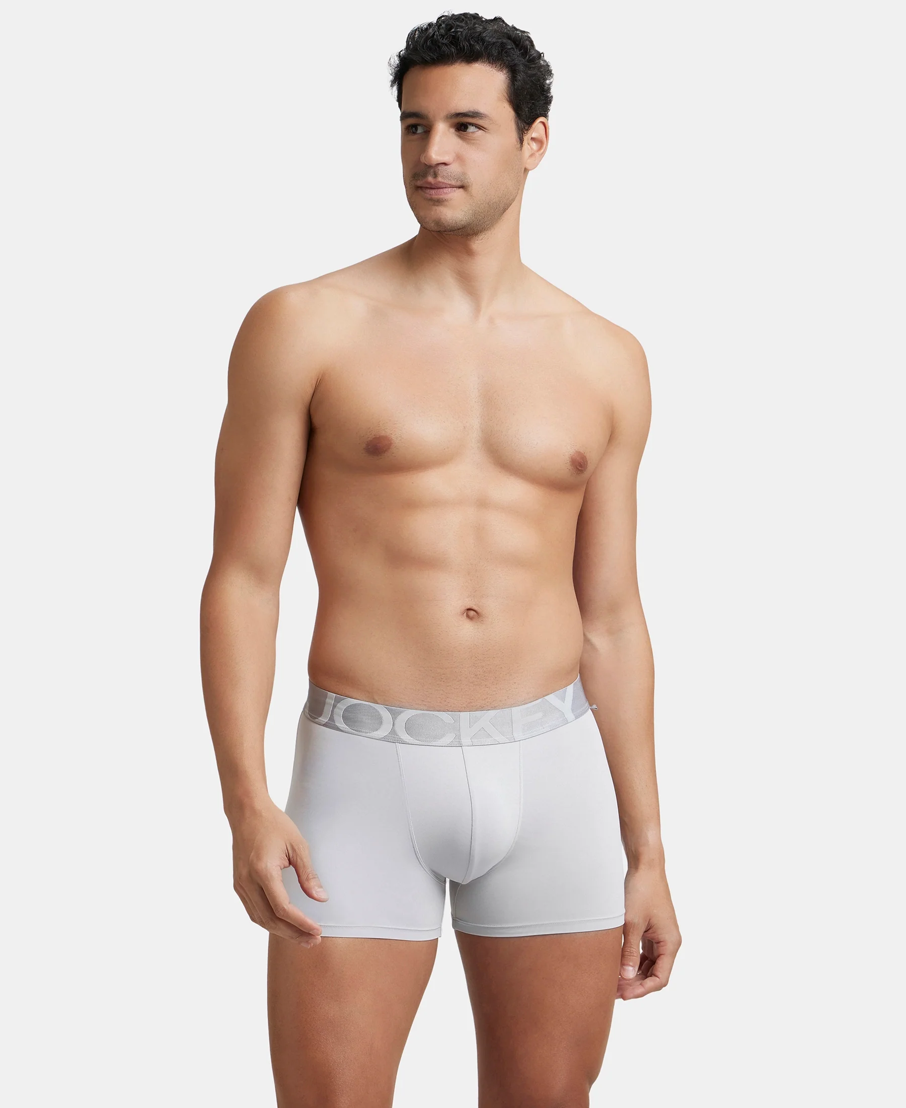 Tactel Microfiber Elastane Stretch Solid Trunk with Moisture Move Properties - High Rise - Image 5