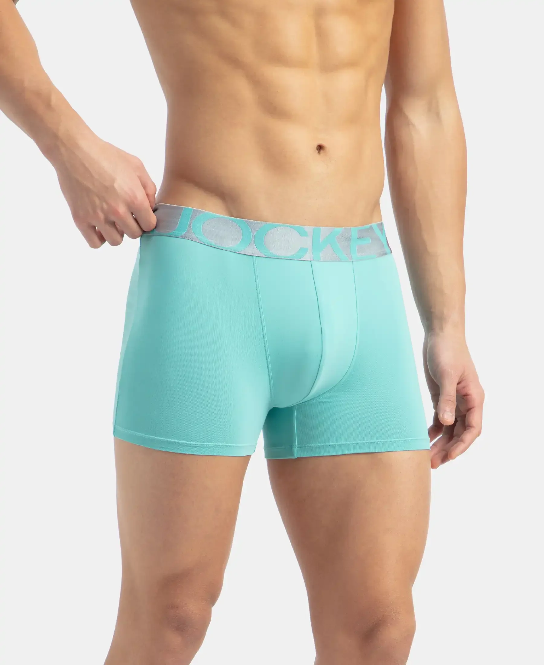 Tactel Microfiber Elastane Stretch Solid Trunk with Moisture Move Properties - Meadow Brook - Image 2