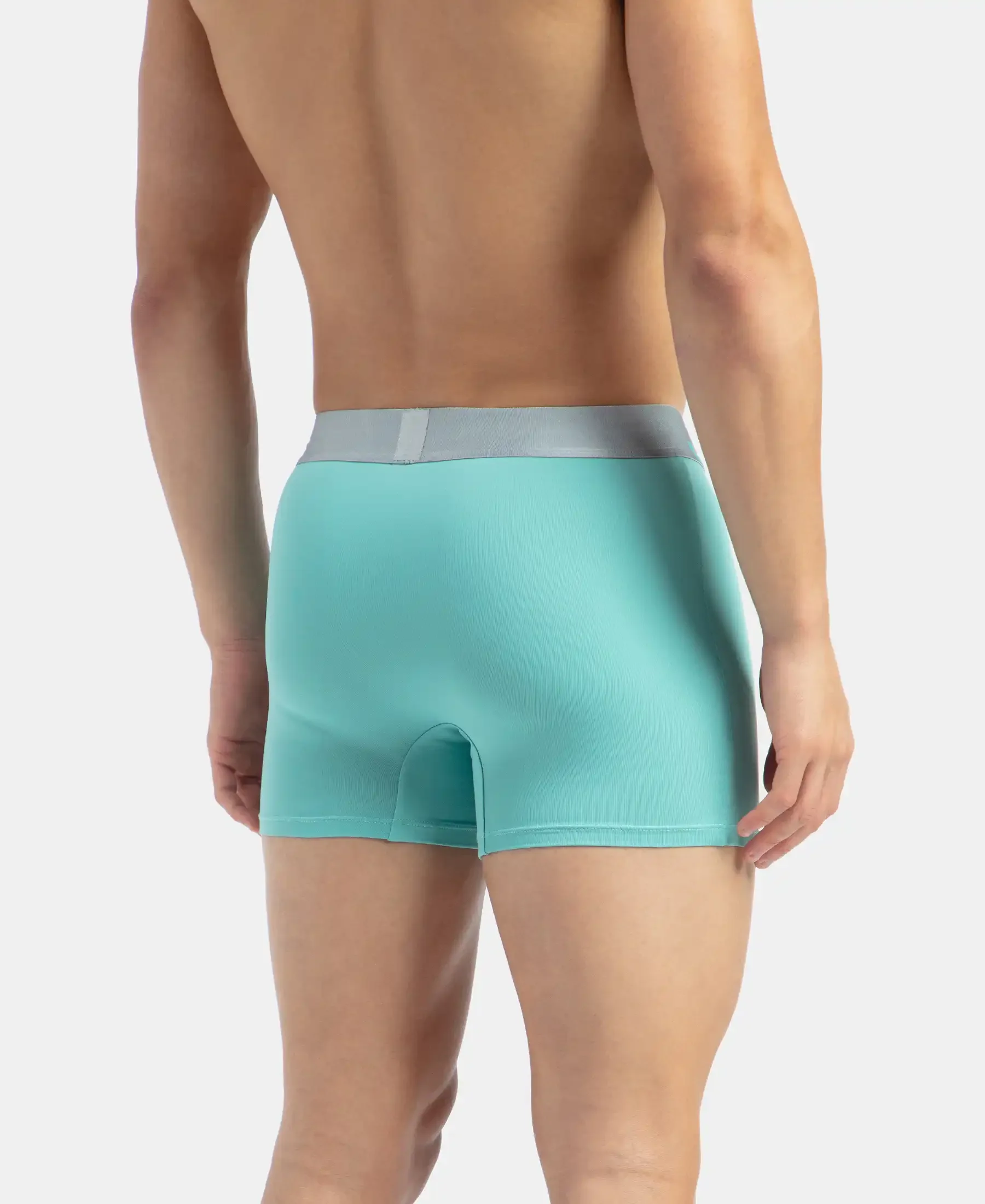 Tactel Microfiber Elastane Stretch Solid Trunk with Moisture Move Properties - Meadow Brook - Image 3