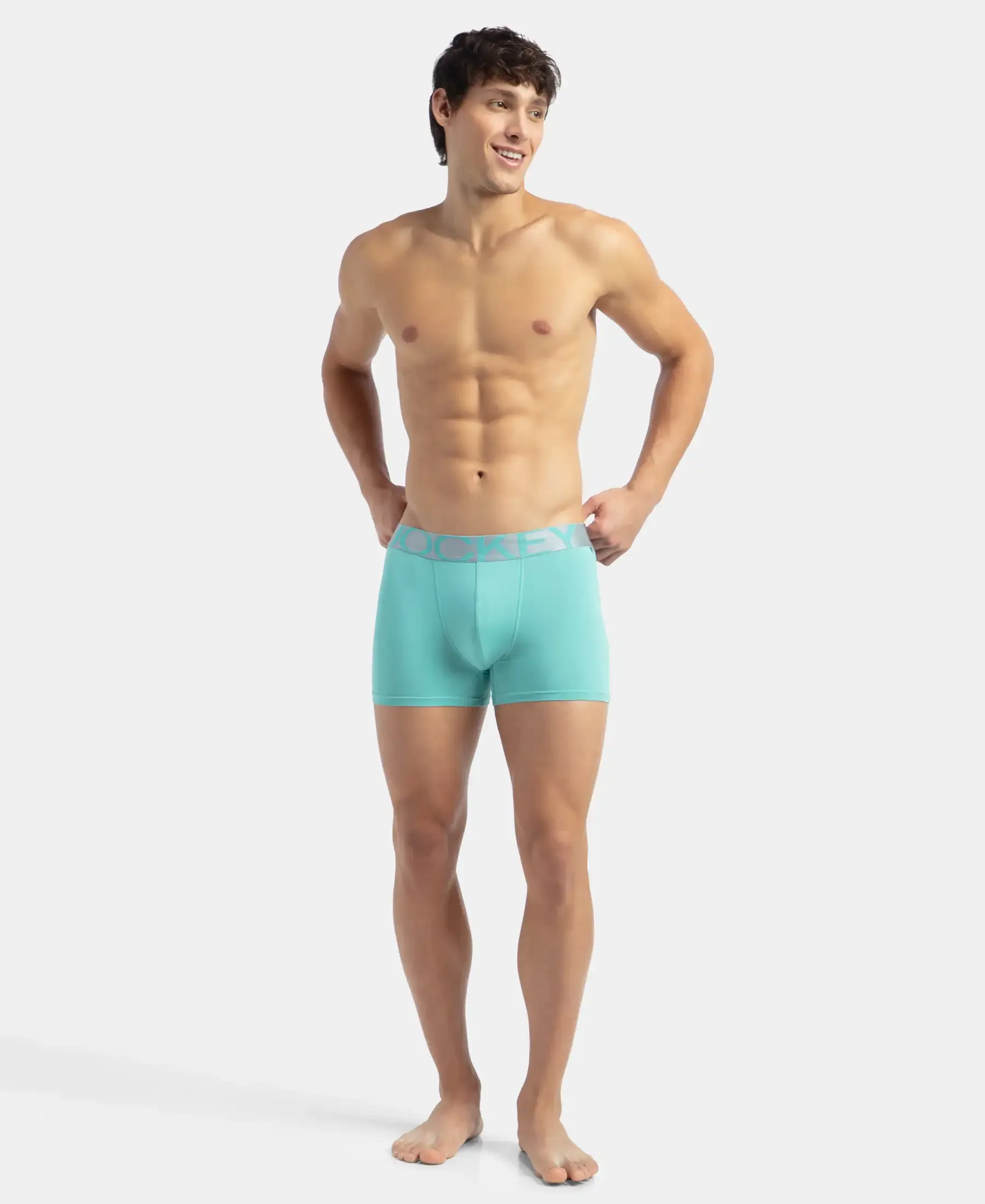 Tactel Microfiber Elastane Stretch Solid Trunk with Moisture Move Properties - Meadow Brook - Image 4