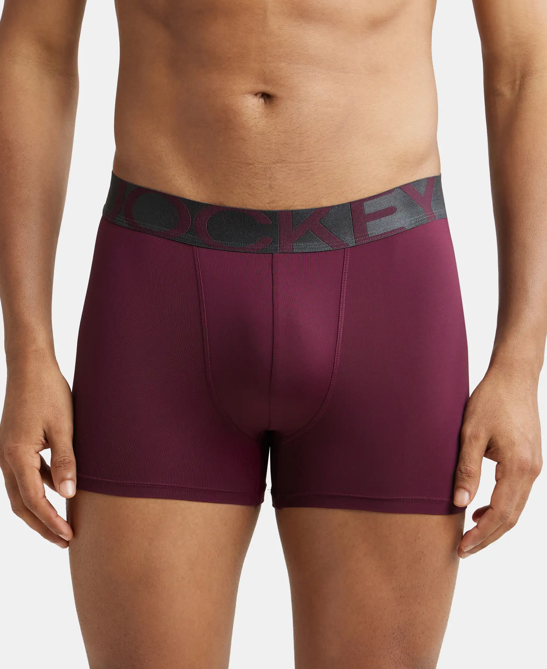 Tactel Microfiber Elastane Stretch Solid Trunk with Moisture Move Properties - Wine Tasting & Forest Night (Pack of 2) - Image 3