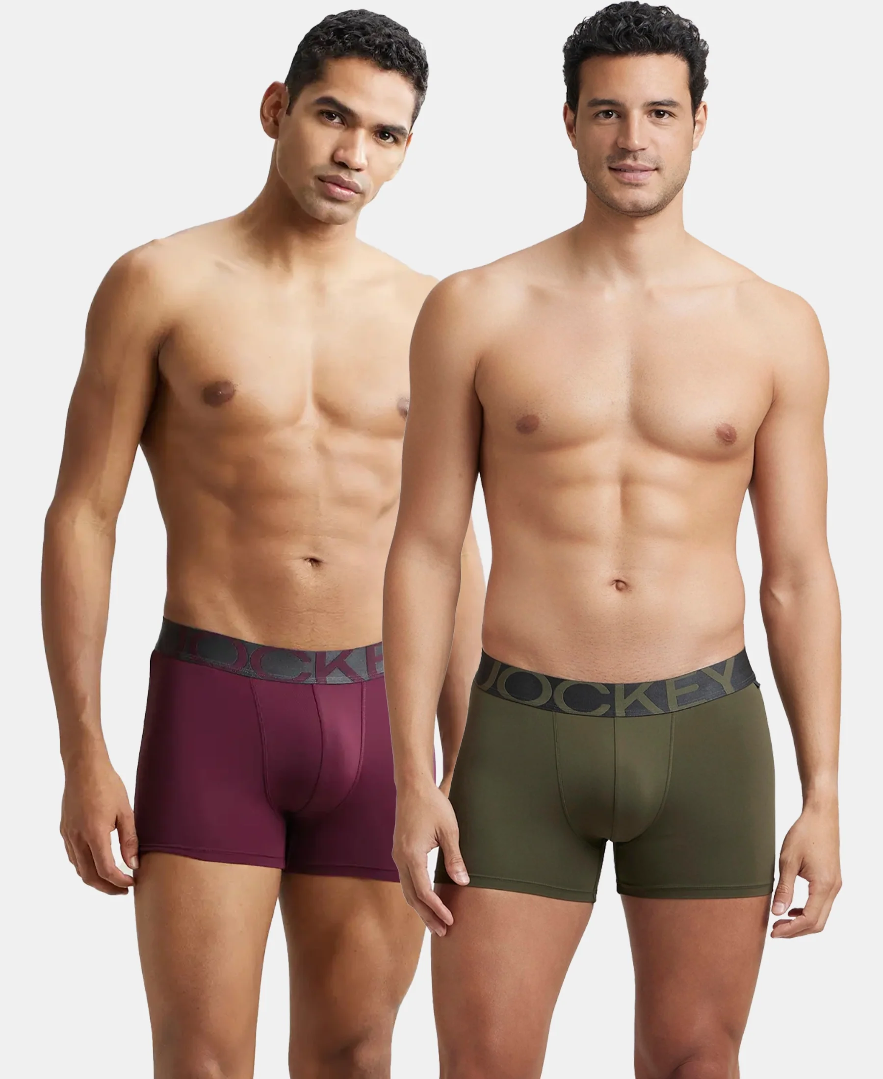 Tactel Microfiber Elastane Stretch Solid Trunk with Moisture Move Properties - Wine Tasting & Forest Night (Pack of 2) - Image 5