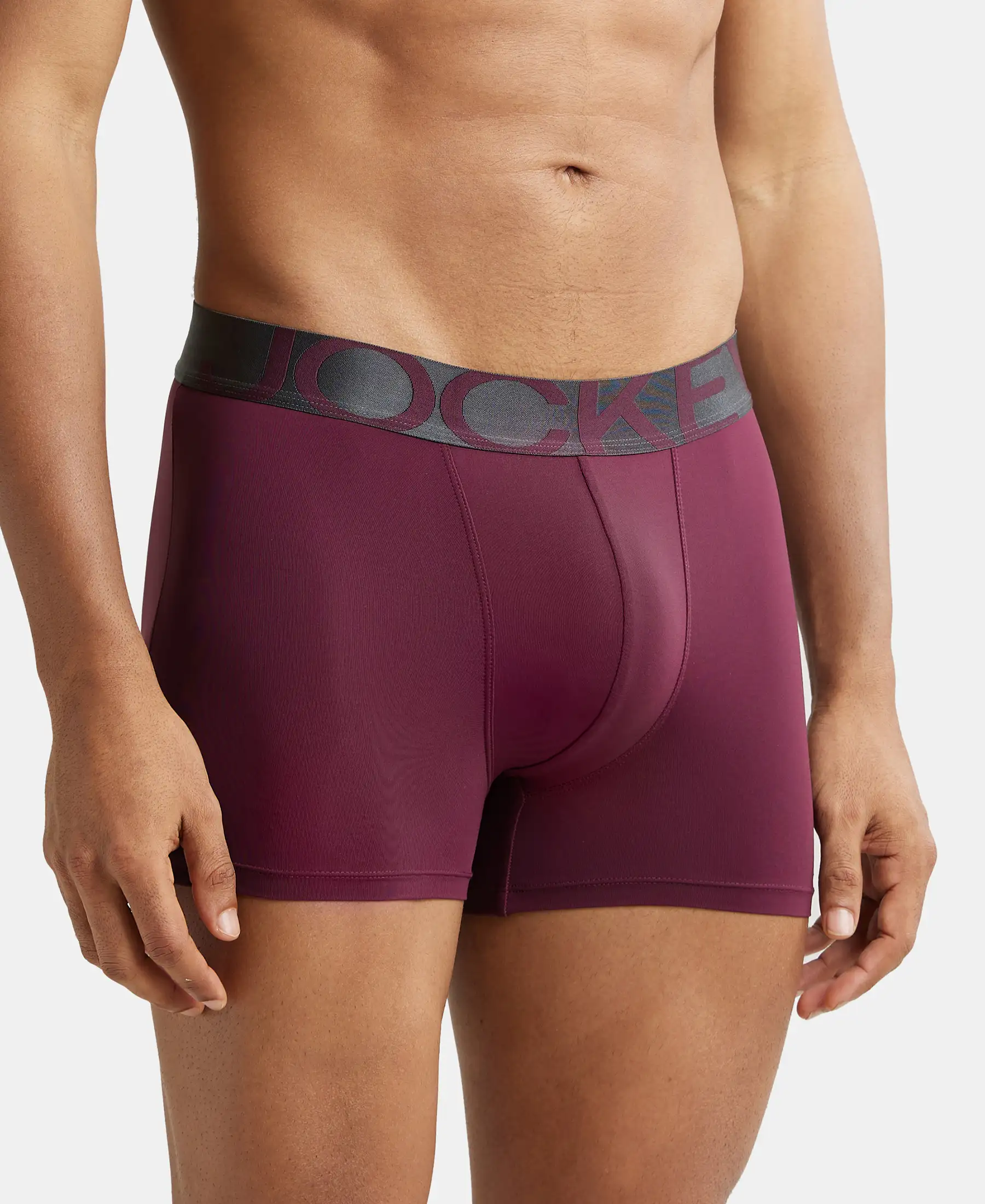 Tactel Microfiber Elastane Stretch Solid Trunk with Moisture Move Properties - Wine Tasting & Forest Night (Pack of 2) - Image 6