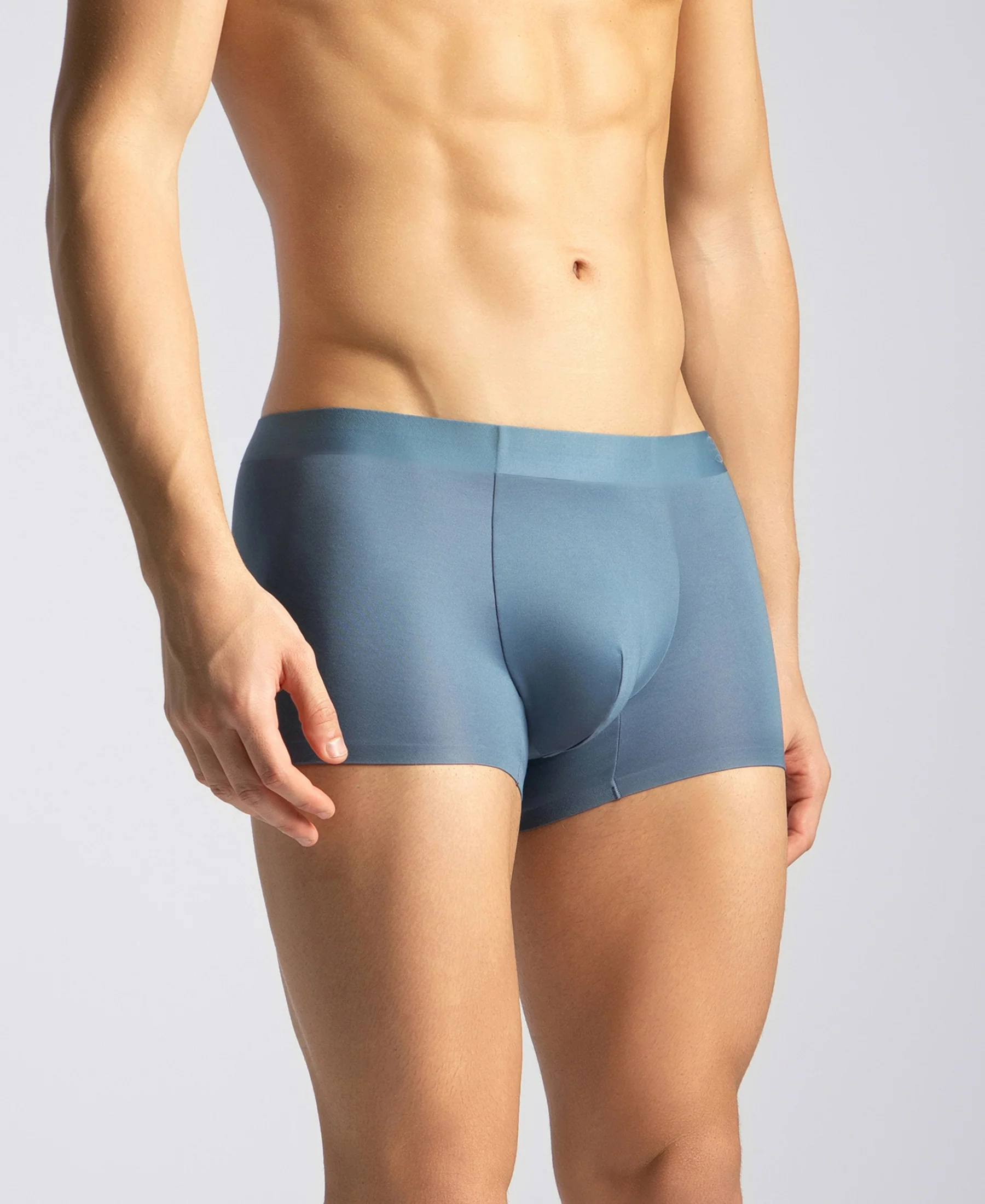 Texcelight Microfiber Elastane Stretch Seamfree Bonded Tech Solid Trunk with Internal Breathable Mesh - Sunrise Blue - Image 2