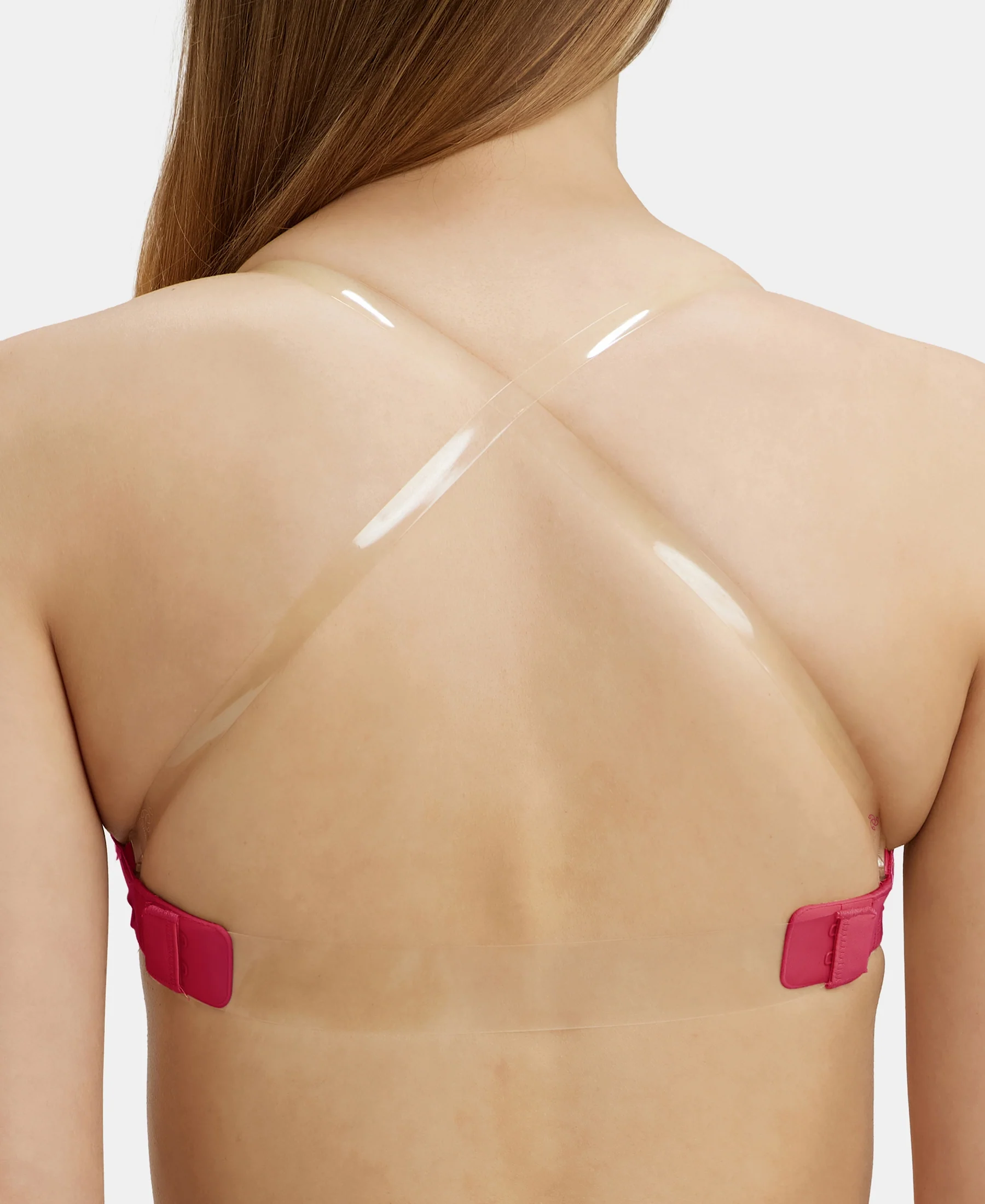 Wired Padded Soft Touch Microfiber Elastane Stretch Medium Coverage Multiway Backless Bra - Anemone - Image 3