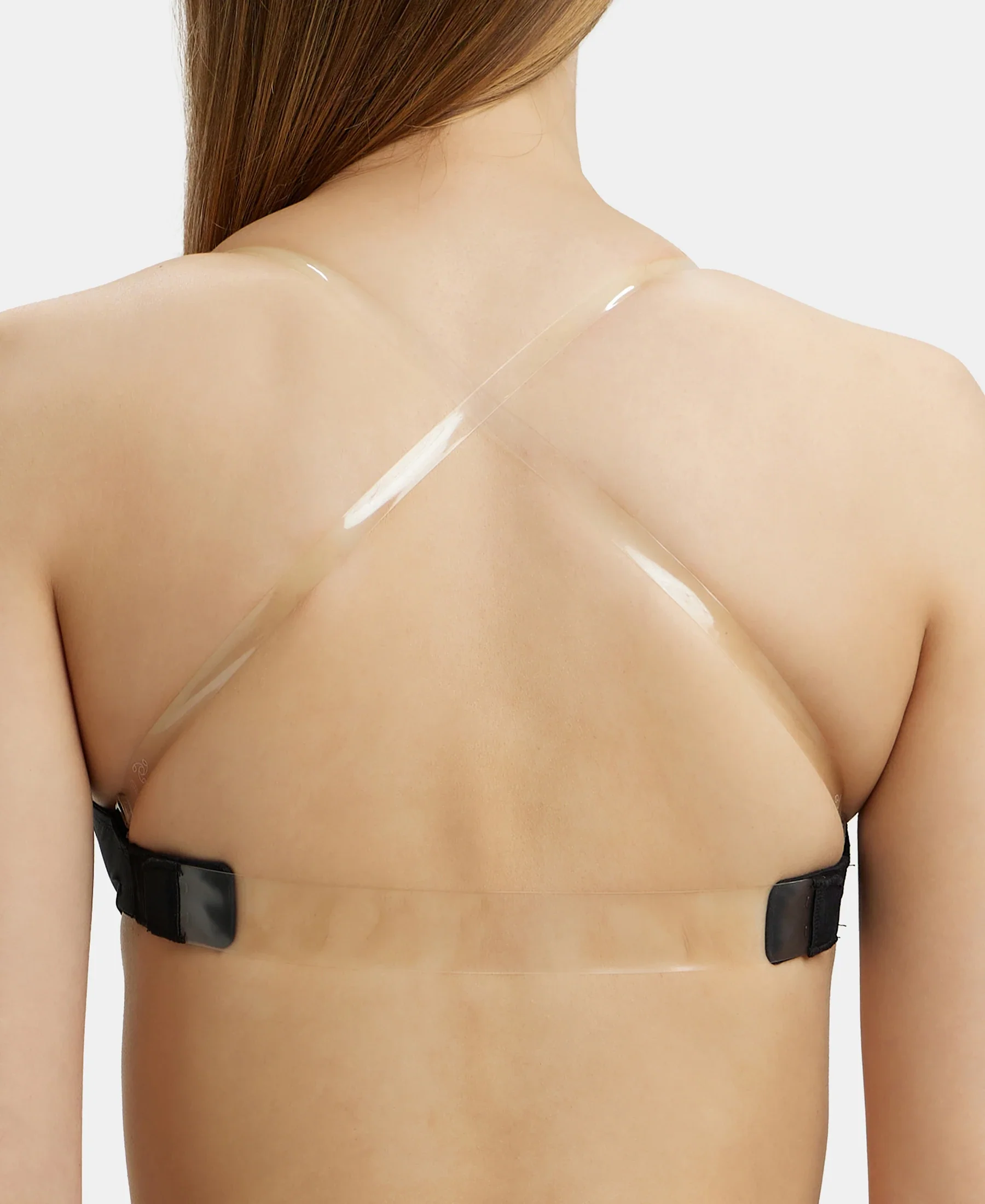 Wired Padded Soft Touch Microfiber Elastane Stretch Medium Coverage Multiway Backless Bra - Black - Image 6