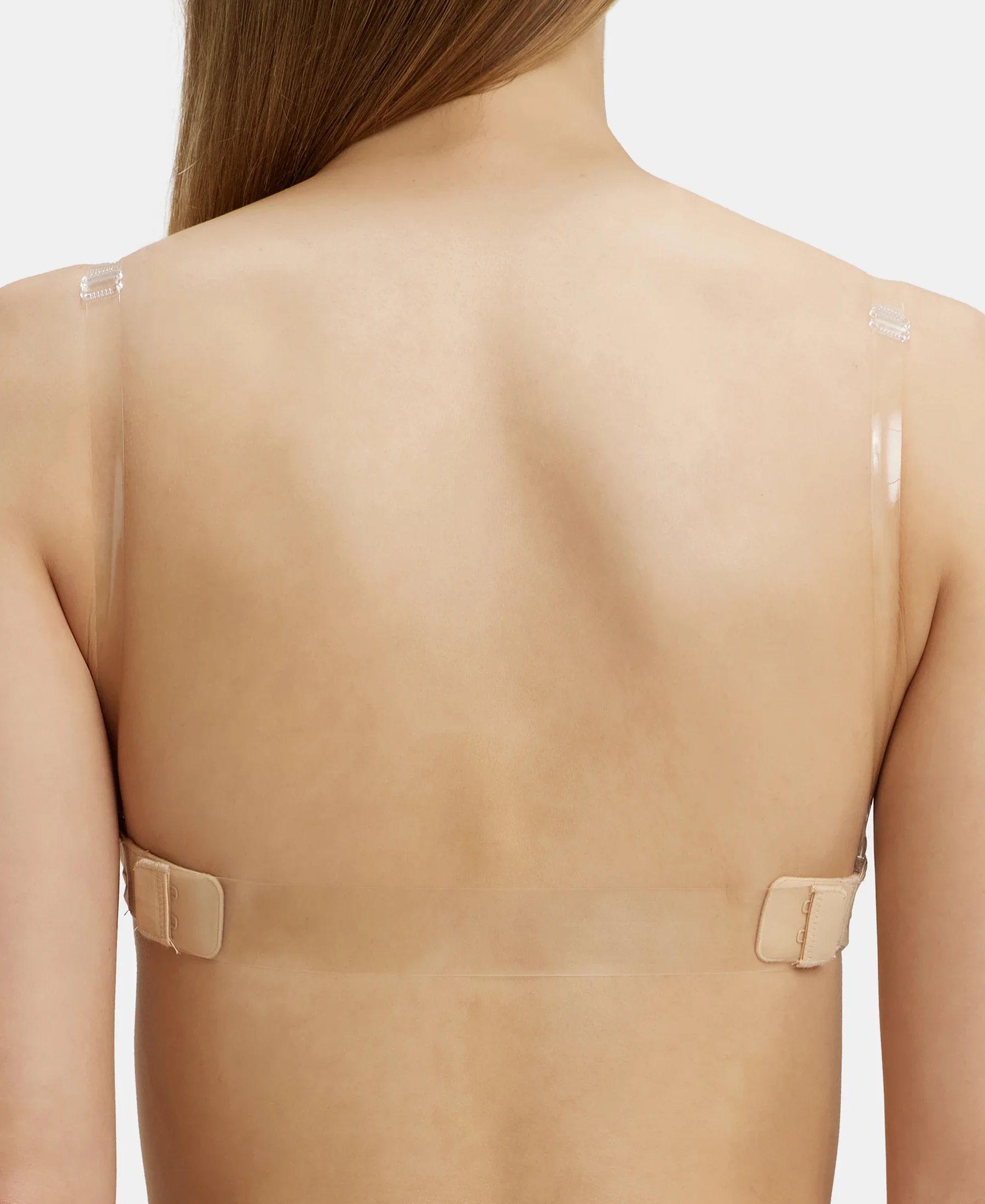 Wired Padded Soft Touch Microfiber Elastane Stretch Medium Coverage Multiway Backless Bra - Light Skin - Image 3