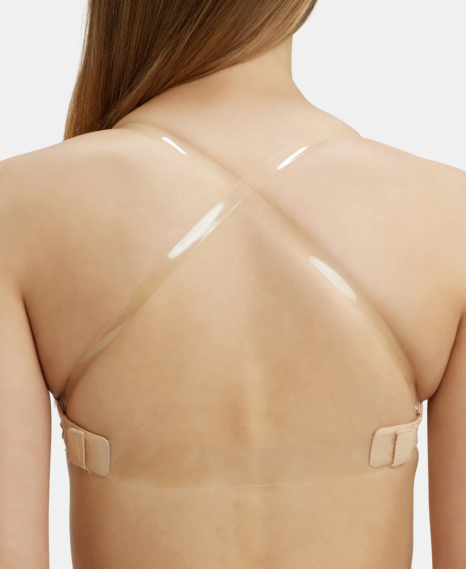 Wired Padded Soft Touch Microfiber Elastane Stretch Medium Coverage Multiway Backless Bra - Light Skin - Image 6